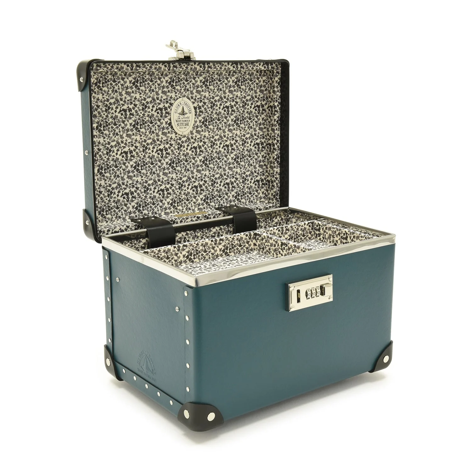 Chelsea Garden · Vanity Case | Blue/Black/Chrome - Image 3