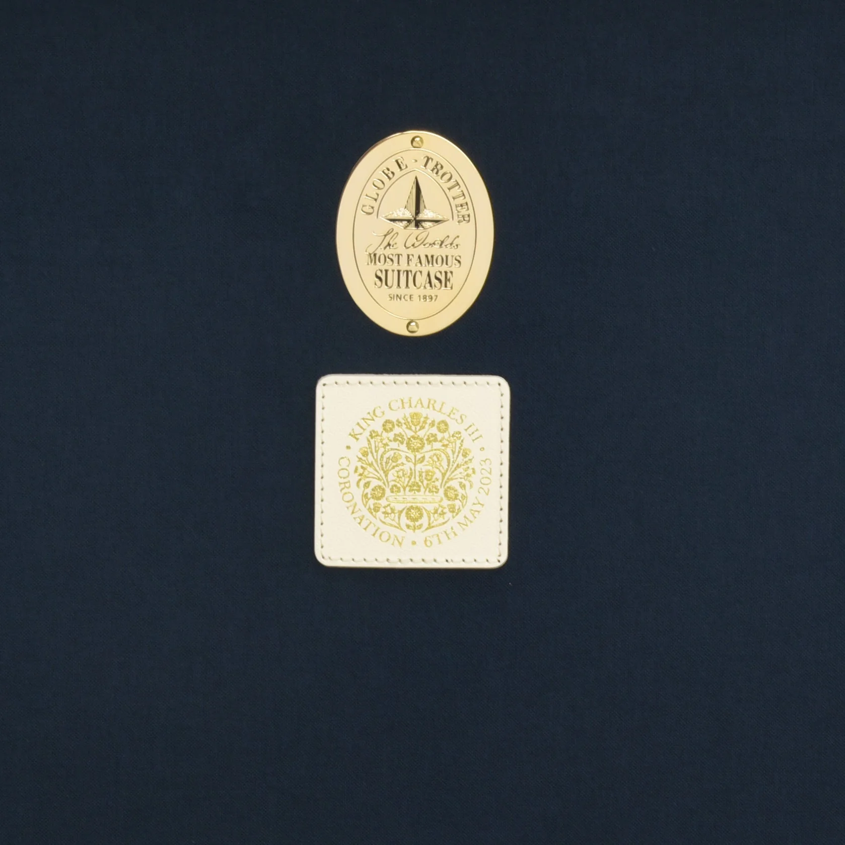 Coronation Special · Large Check-In - 2 Wheels | Ivory/Navy/Gold - Image 11