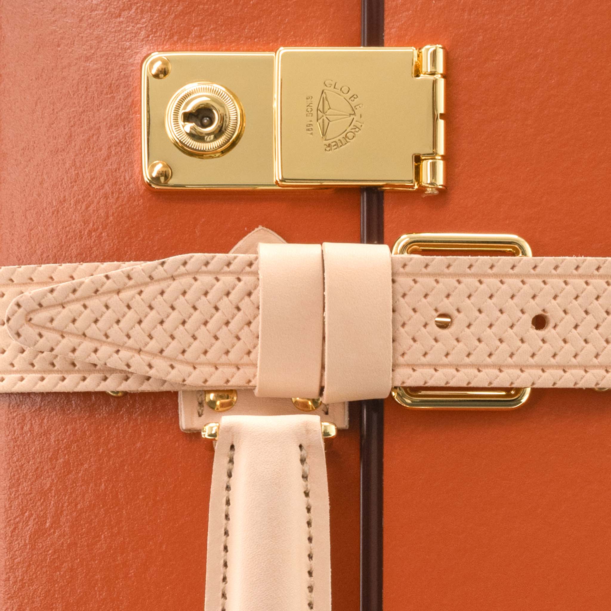 Cotswolds · Carry-On - 4 Wheels | Orange/Natural/Gold - Image 11
