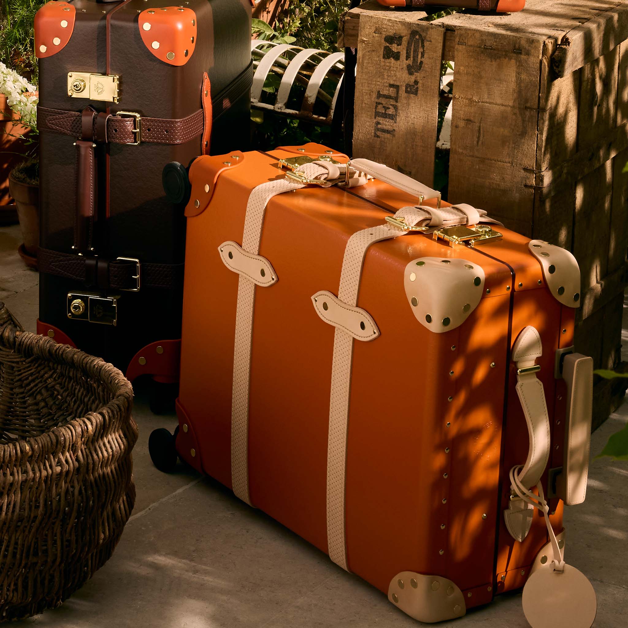 Cotswolds · Carry-On - 4 Wheels | Orange/Natural/Gold - Image 6