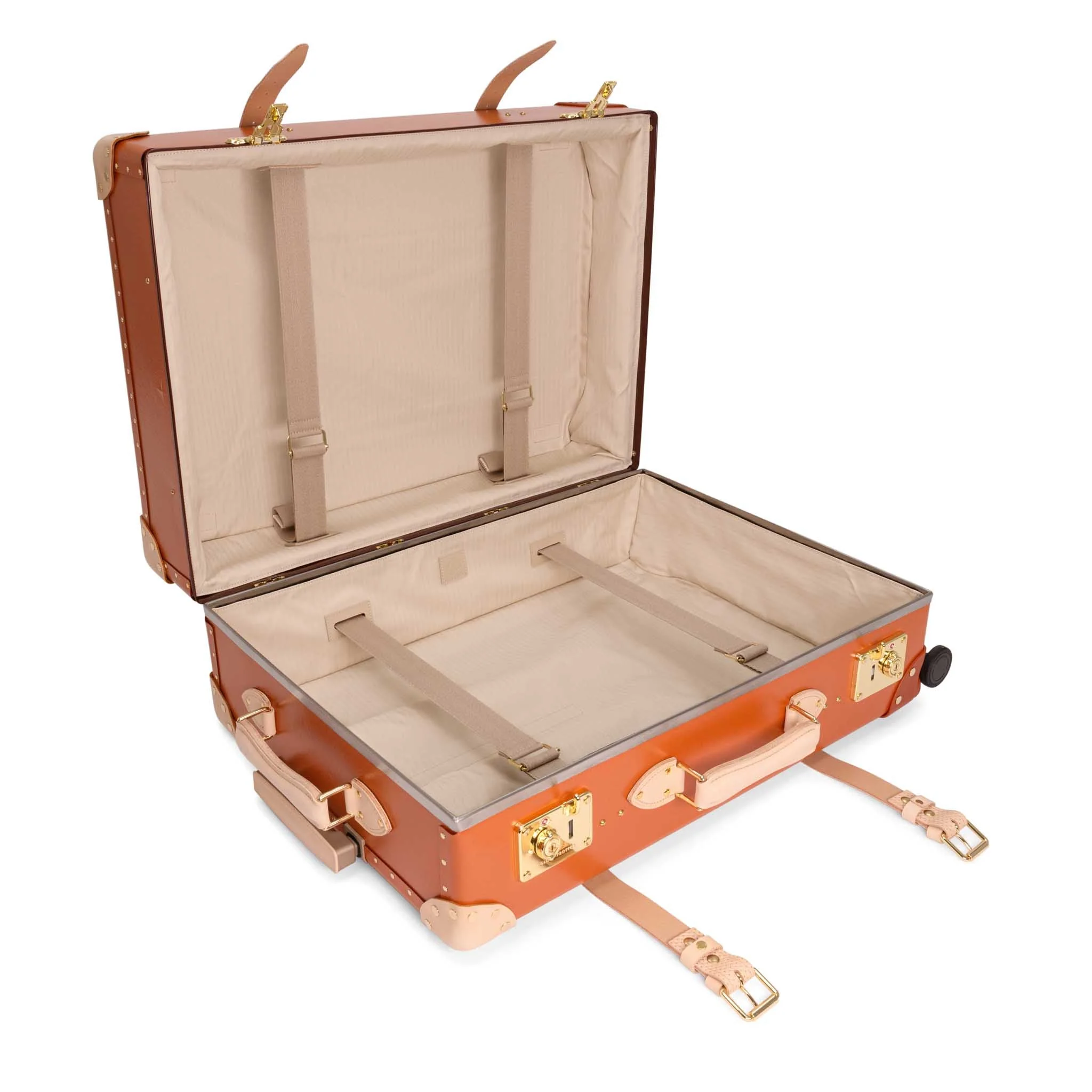 Cotswolds · Large Check-In - 4 Wheels | Orange/Natural/Gold - Image 10