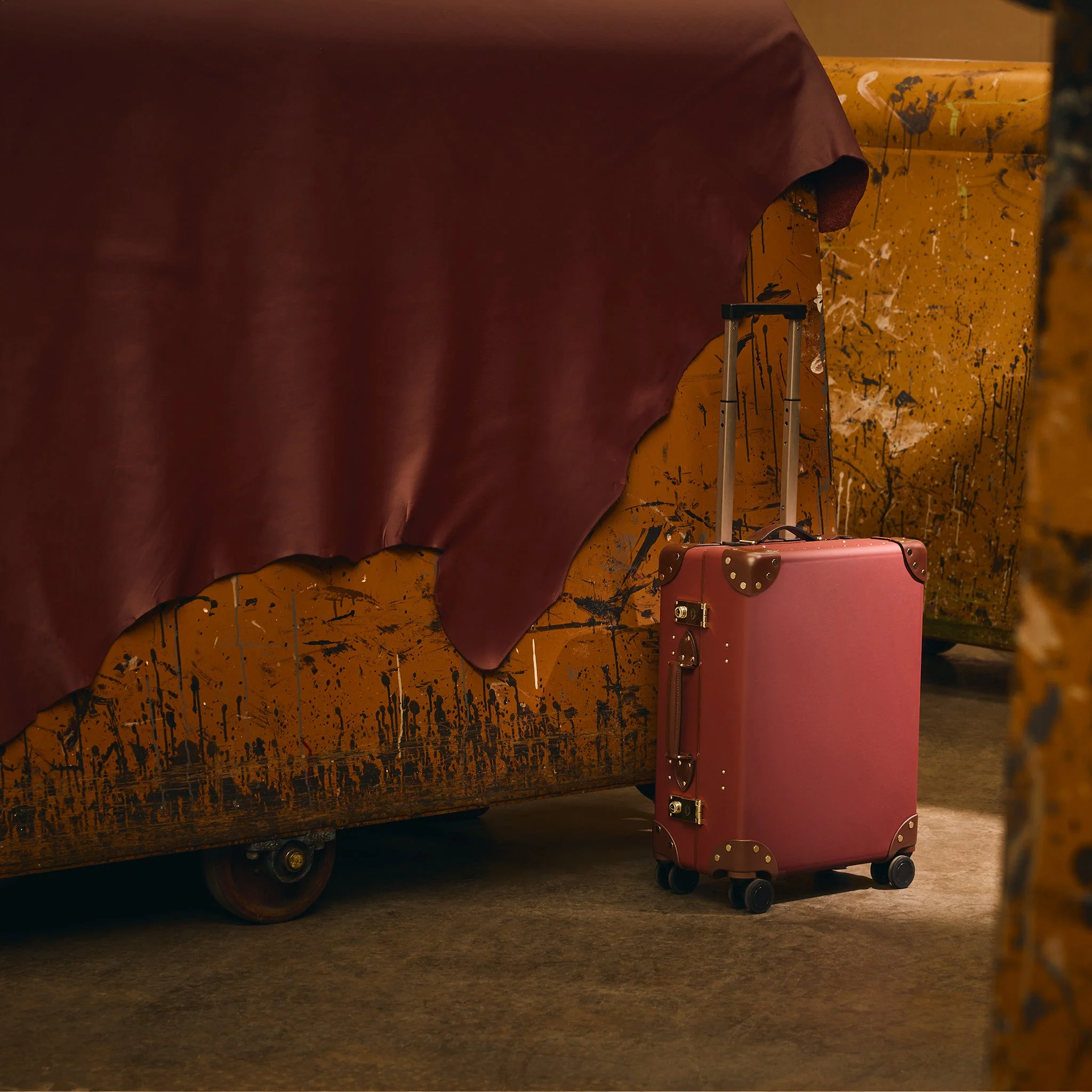 Crafted · Carry-On - 4 Wheels | Sherry Red/Brown/Gold - Image 10