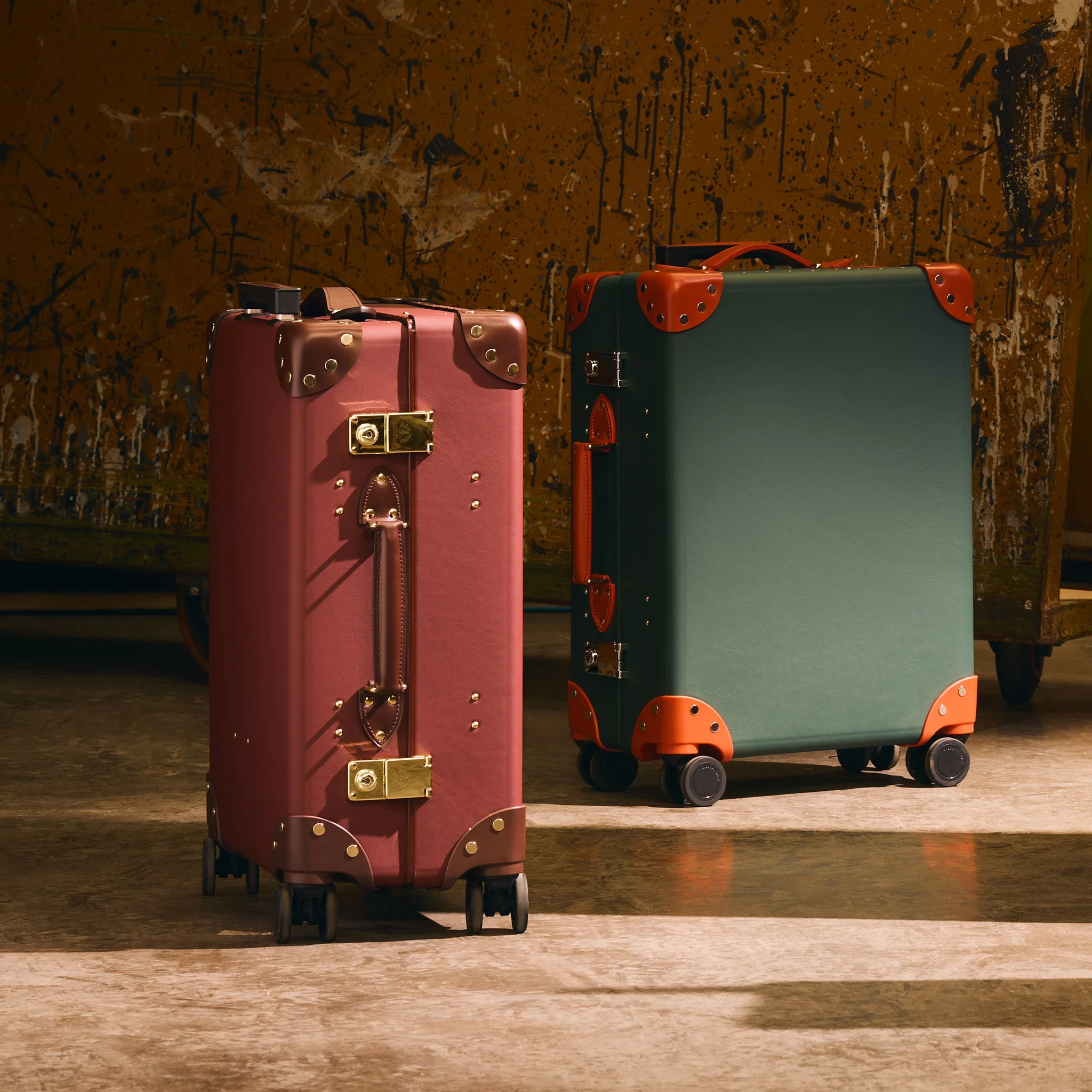 Crafted · Carry-On - 4 Wheels | Sherry Red/Brown/Gold - Image 11