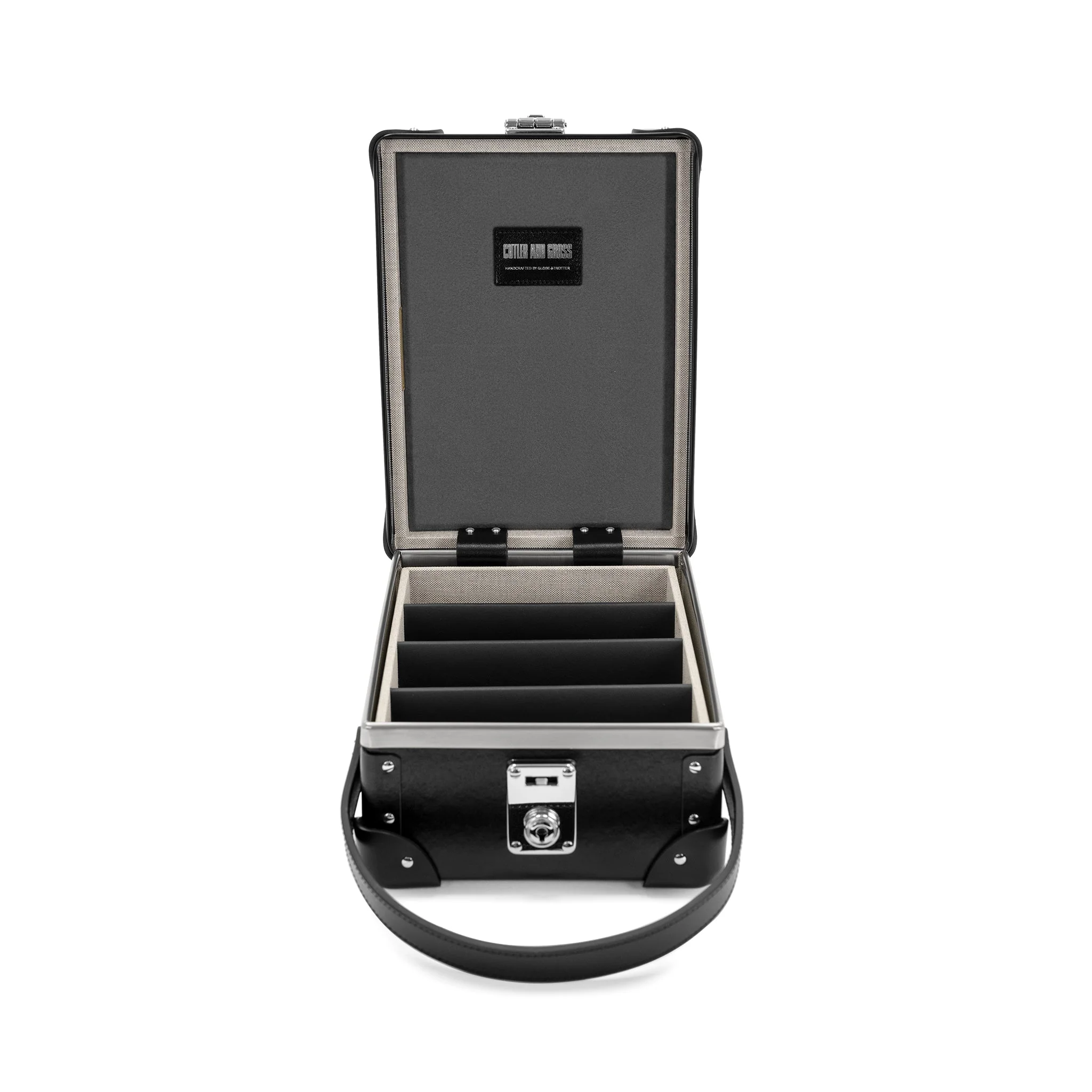 Cutler & Gross · 4-Slot Glasses Cases | Black/Black/Chrome - Image 2
