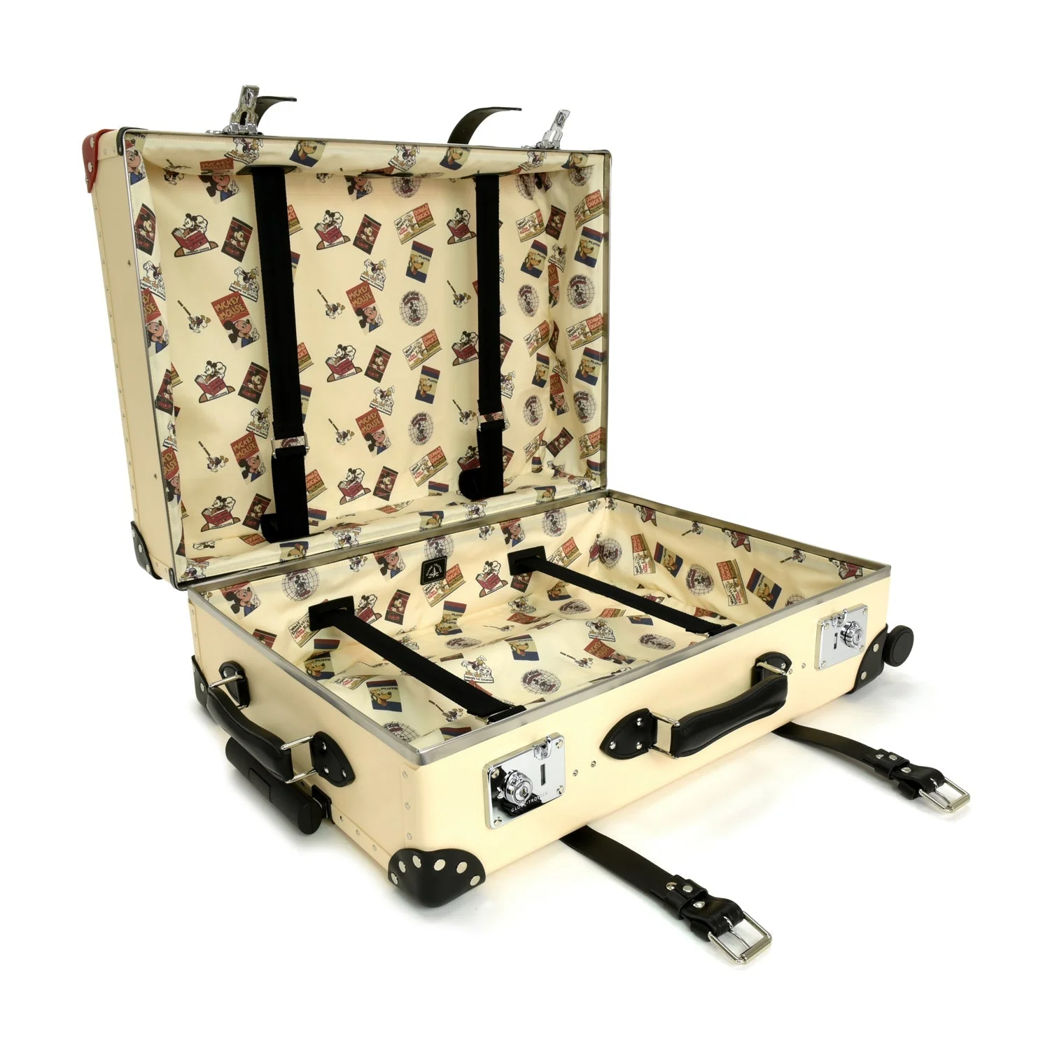 Disney · Large Check-In - 4 Wheels | Ivory/Black/Chrome - Image 3