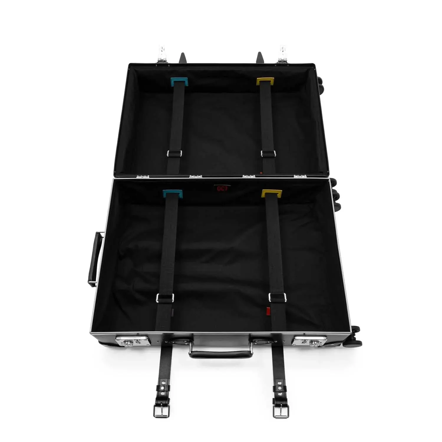 DR. NO · Large Check-In - 4 Wheels | Black/Black/Chrome - Image 8