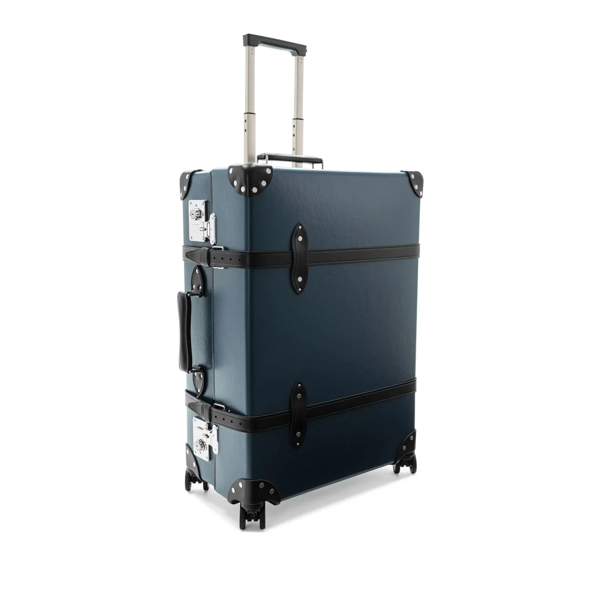DR. NO · Large Check-In - 4 Wheels | Navy/Black/Chrome - Image 2