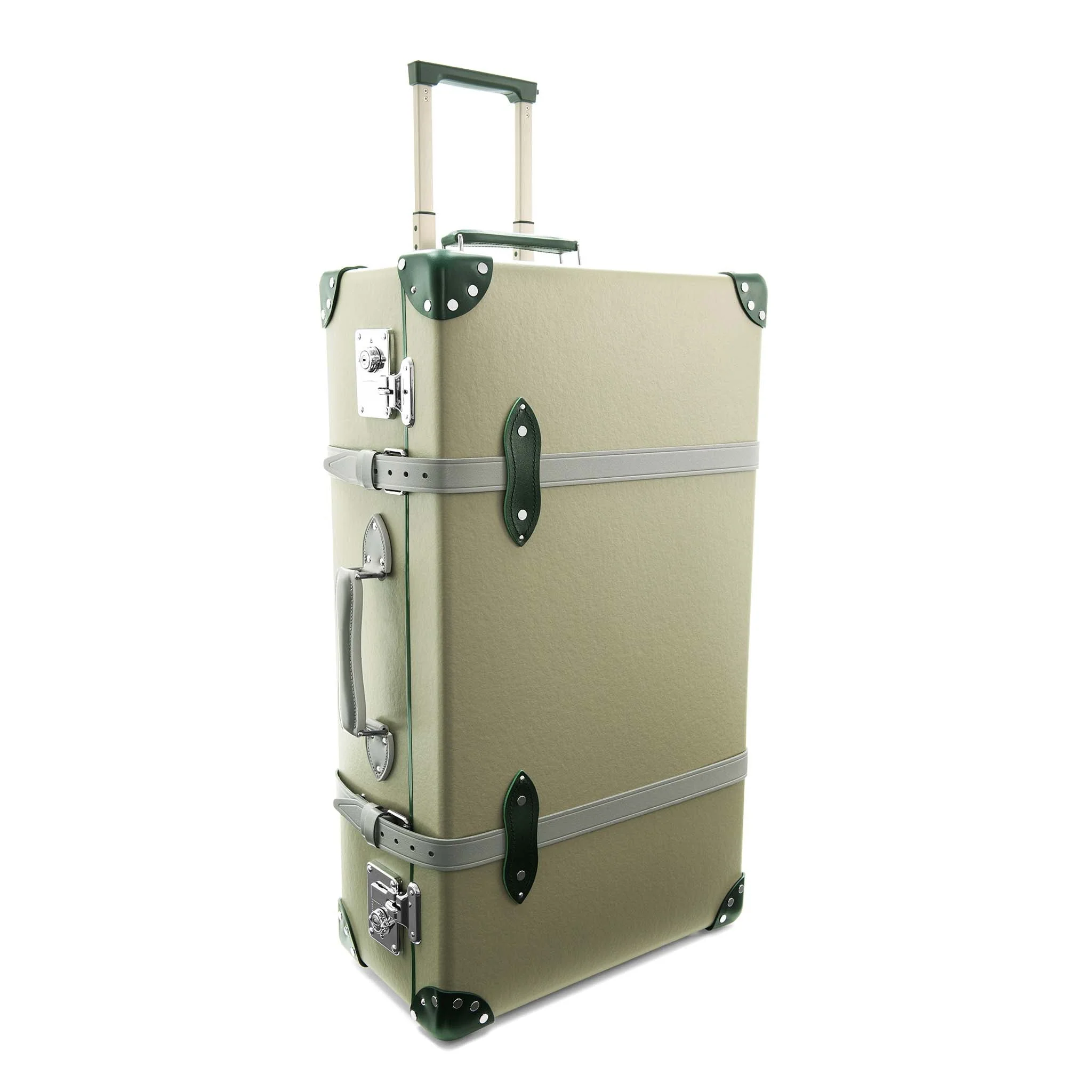 Elephant Family · Large Check-In - 2 Wheels | Olive Grey/Kerry Green/Chrome - Image 3