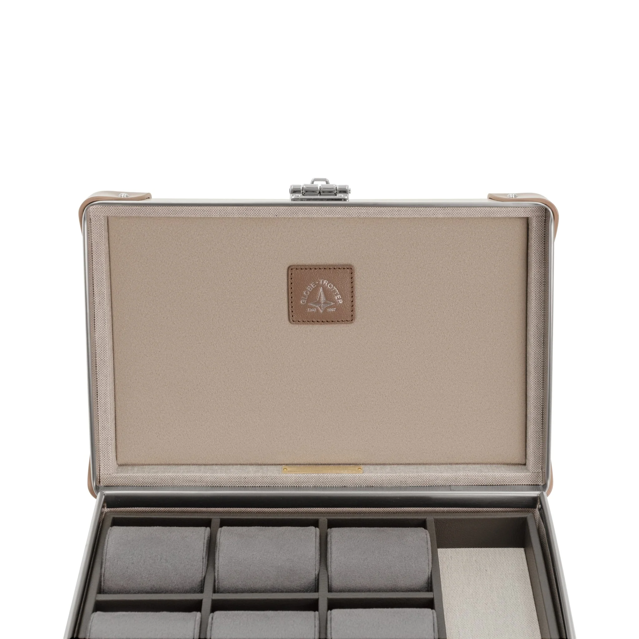 Home Collection · 6-Slot Watch Case | Chalk/Moss/Chrome - Image 4