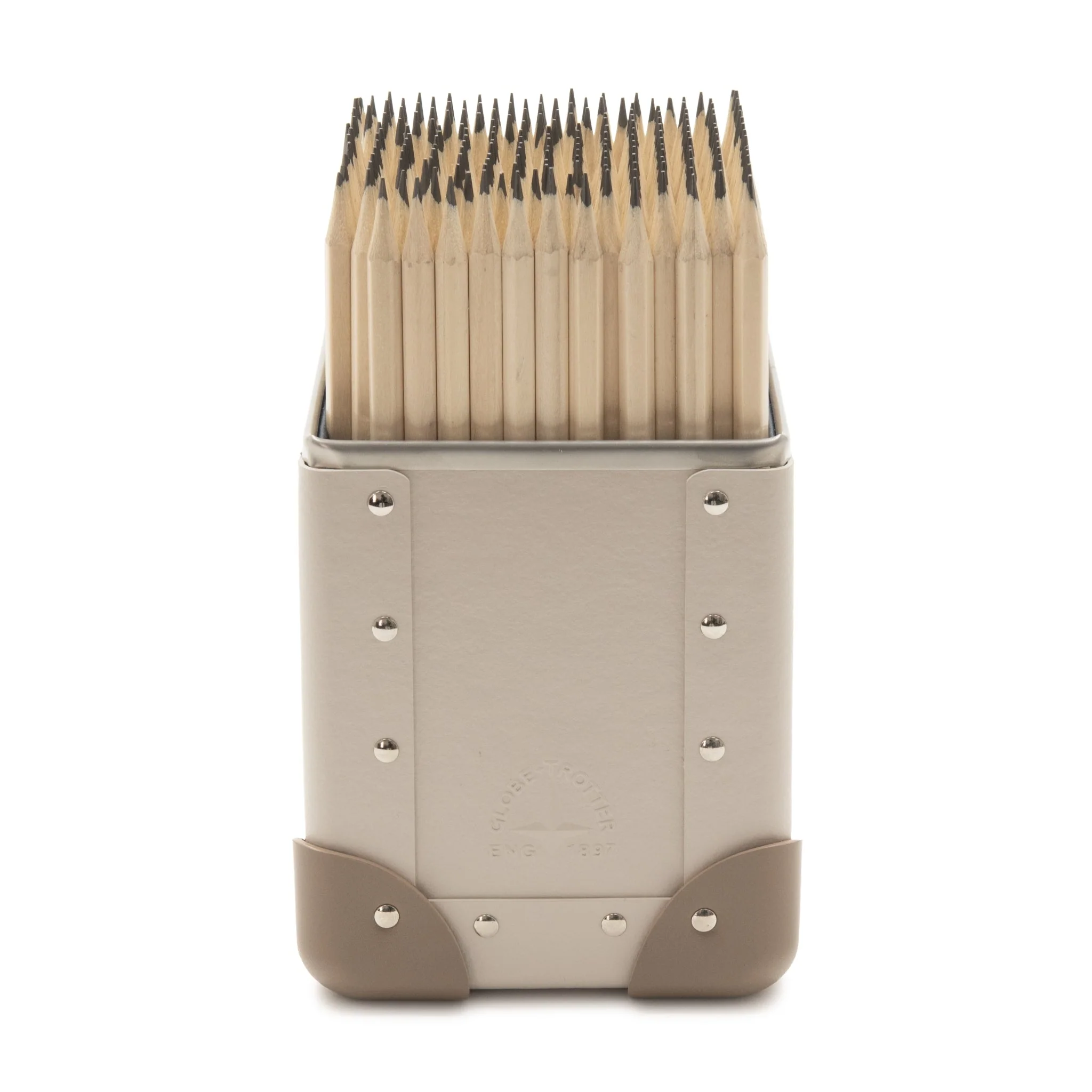 Home Collection · Pen Holder - Large | Chalk/Moss/Chrome - Image 3