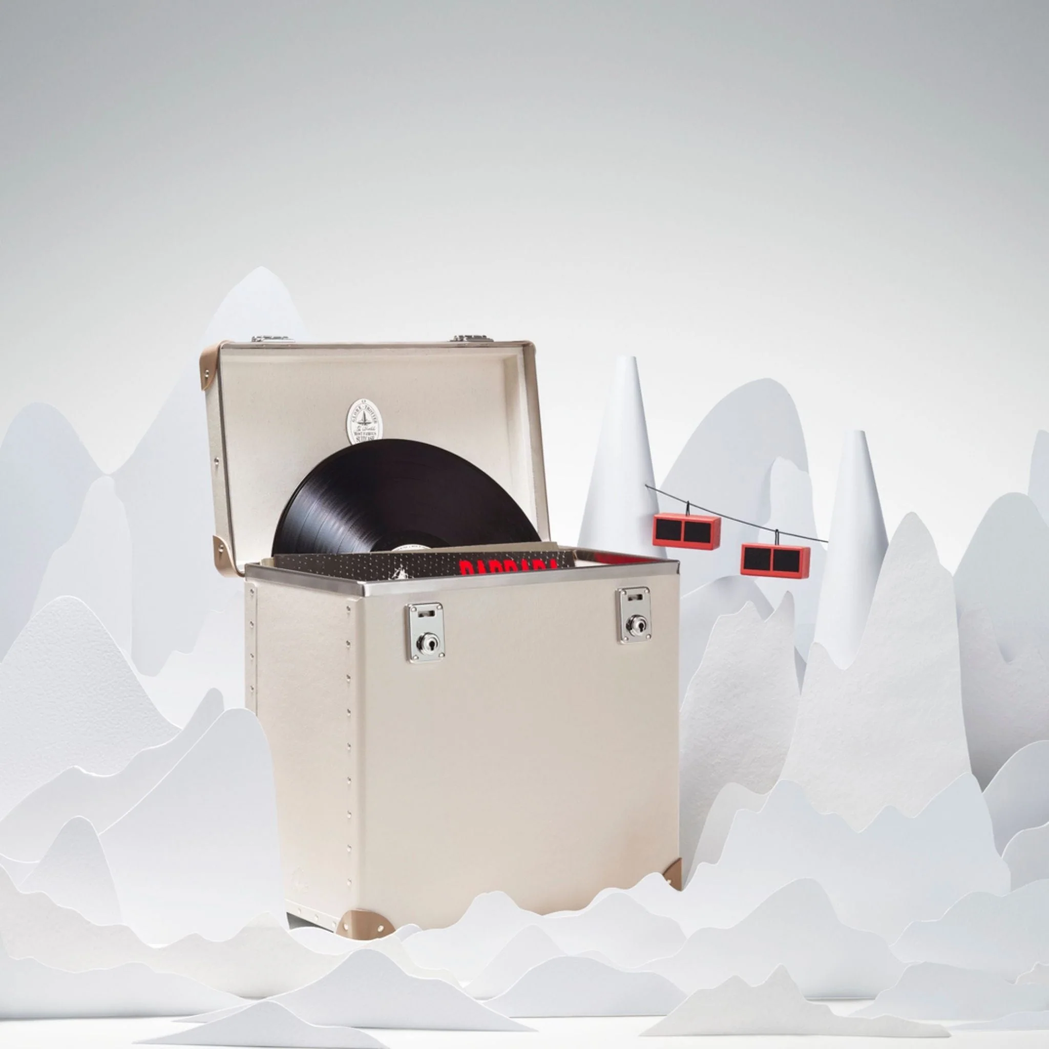 Home Collection · Vinyl Record Case | Chalk/Moss/Chrome - Image 6