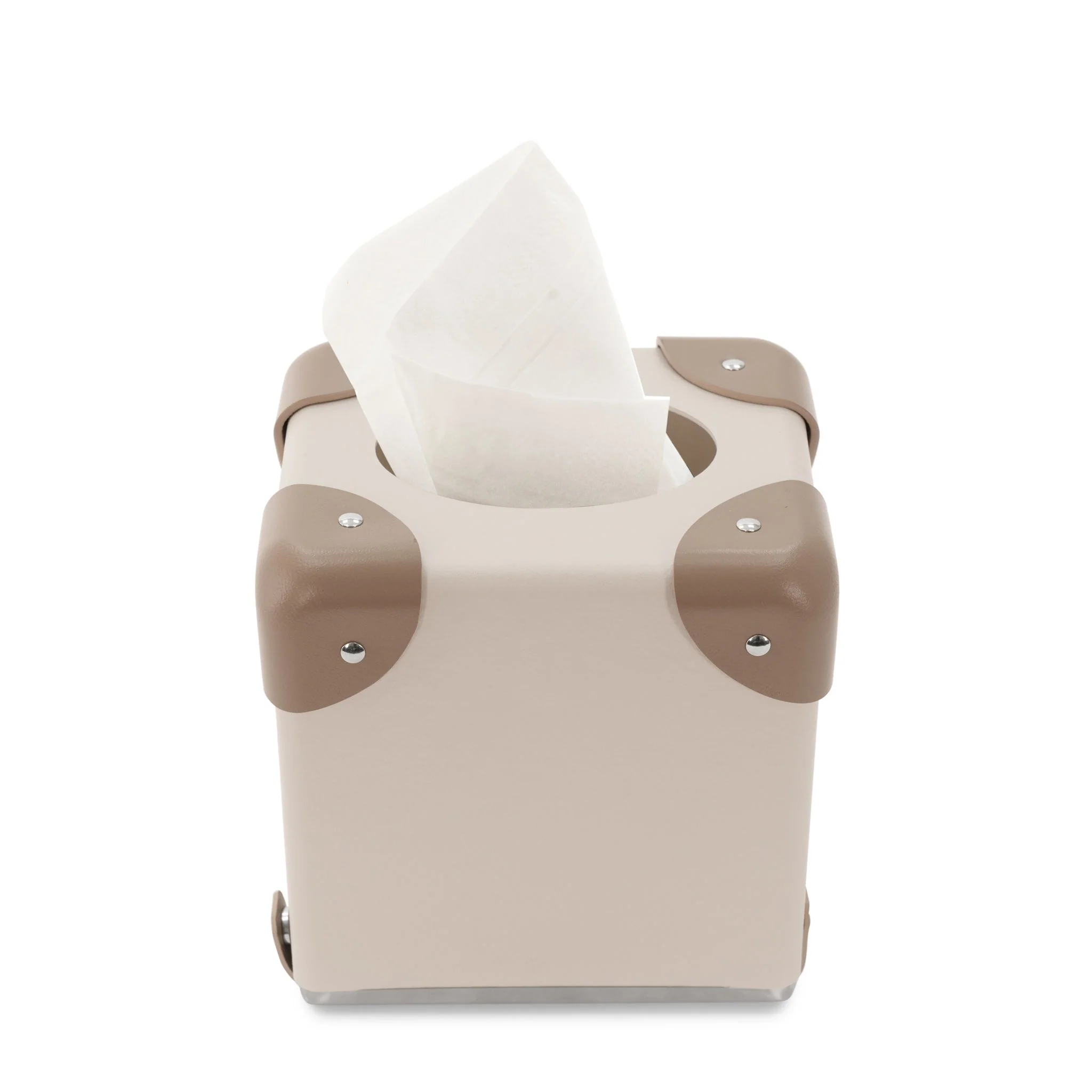 Home Collection · Tissue Box | Chalk/Moss/Chrome - Image 3