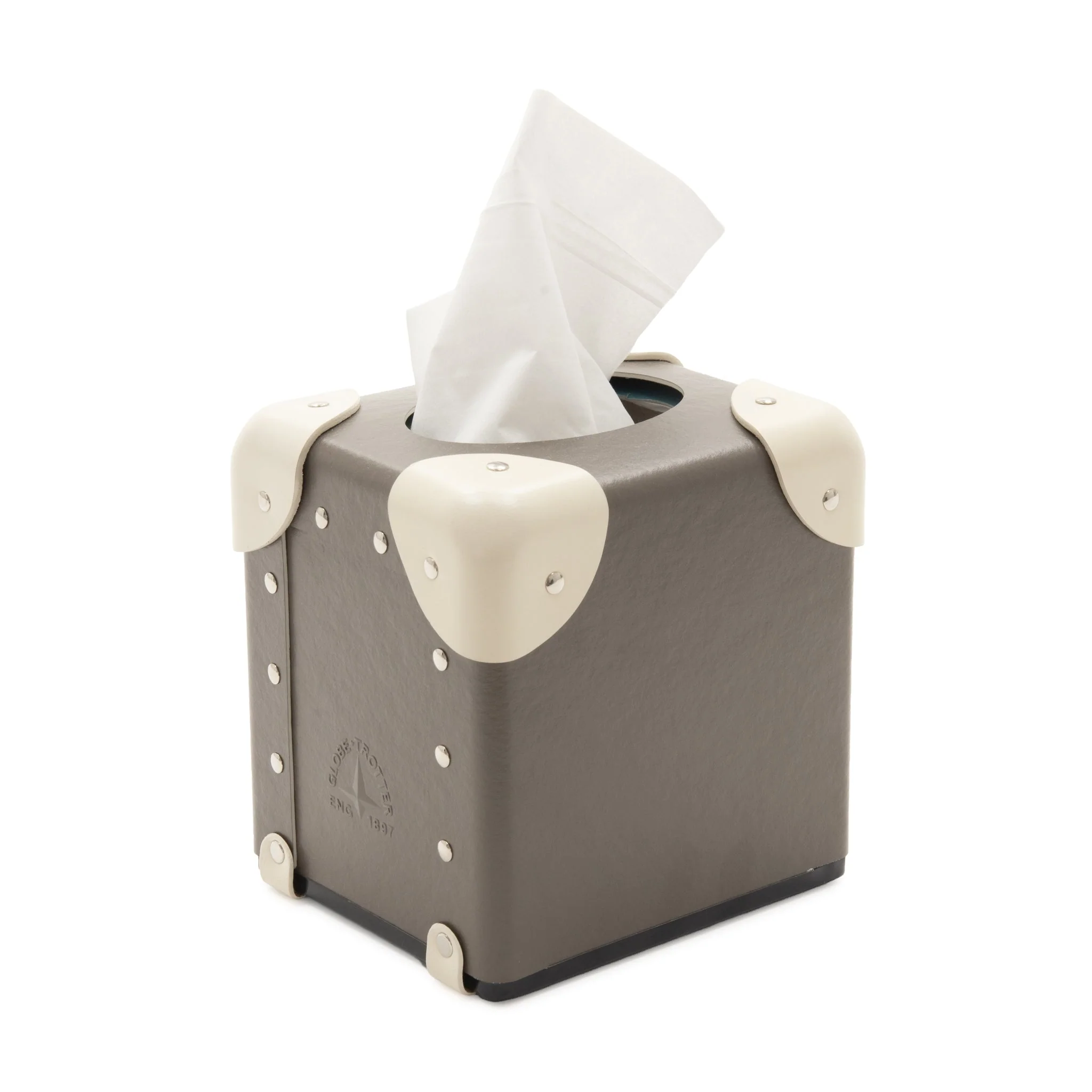 Home Collection · Tissue Box | Noble Brown/Ivory/Gold - Image 3