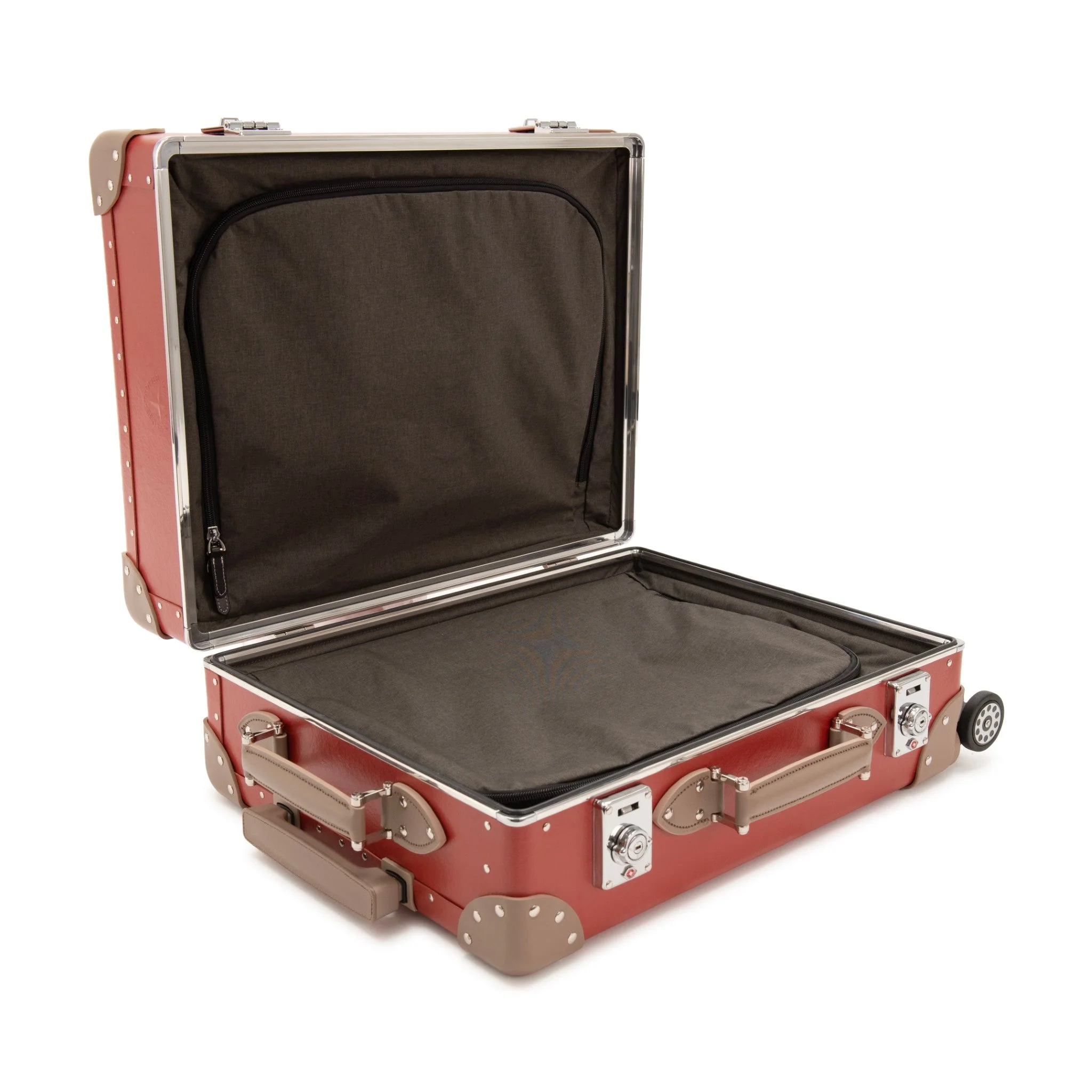 Metropolis · Carry-On - 4 Wheels | Red/Moss/Chrome - Image 7