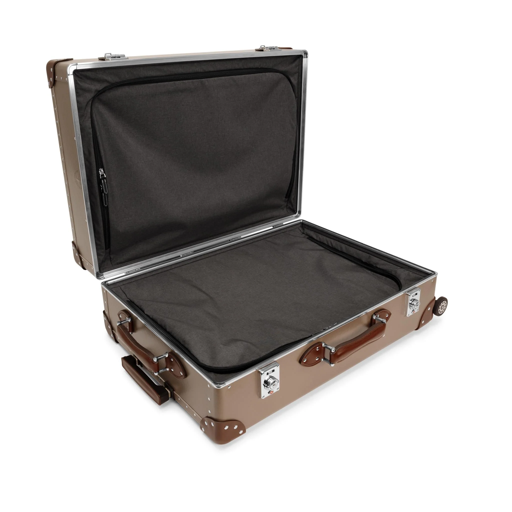 Metropolis · Large Check-In - 4 Wheels | Noble Brown/Brown/Chrome - Image 10