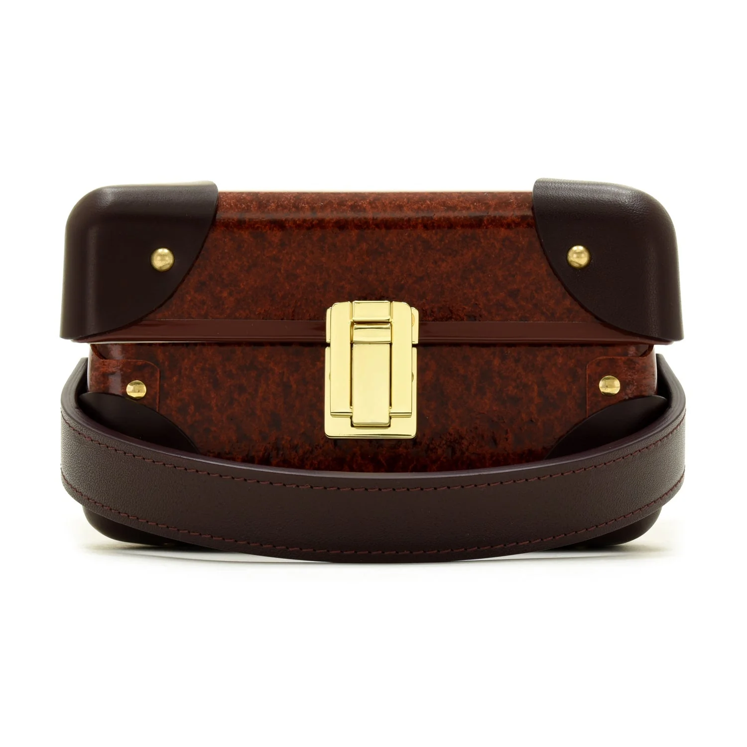 Orient · 3-Slot Watch Case | Urushi/Burgundy/Gold - Image 6
