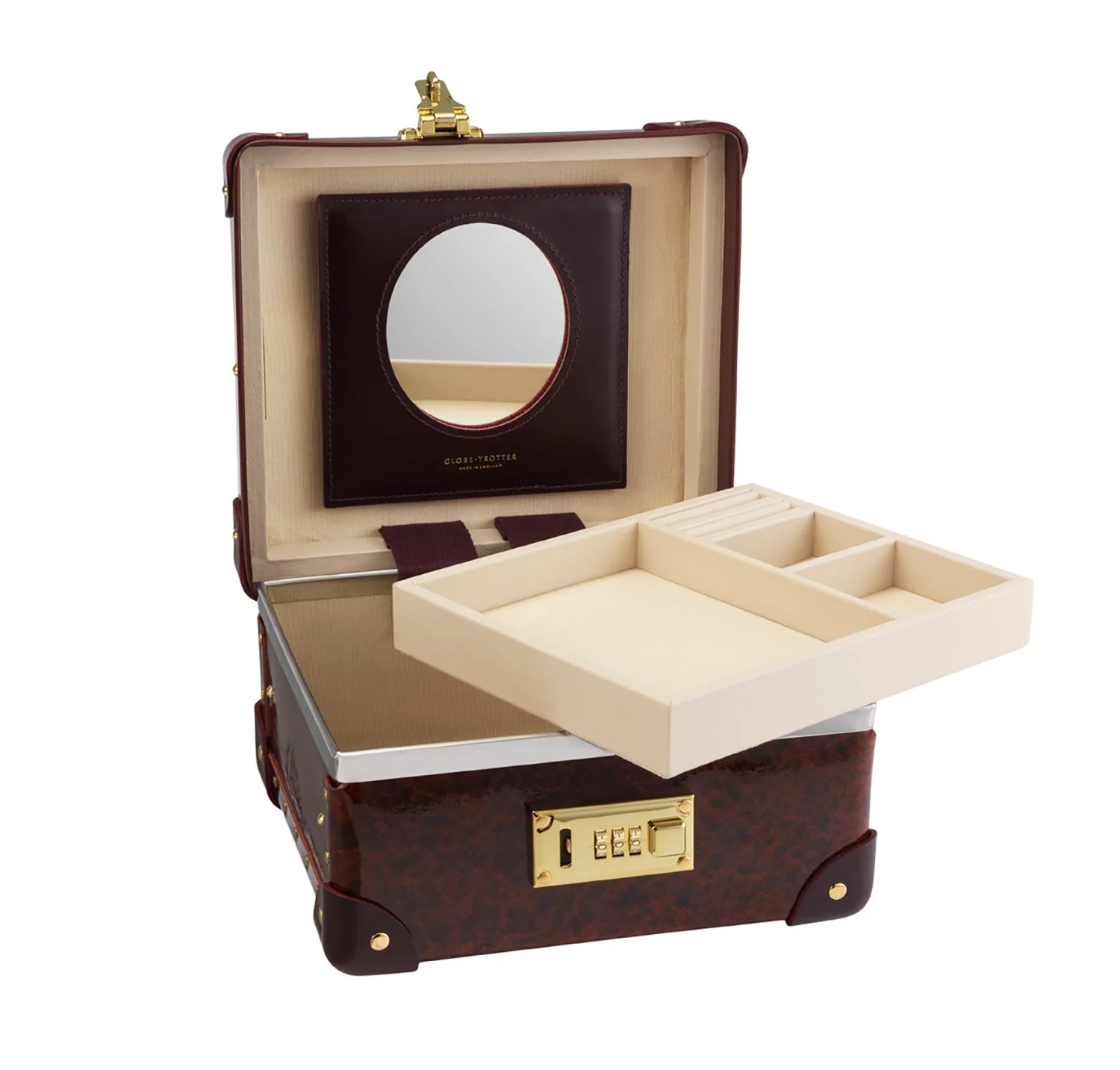Orient · Jewellery Case | Urushi/Burgundy/Gold - Image 3