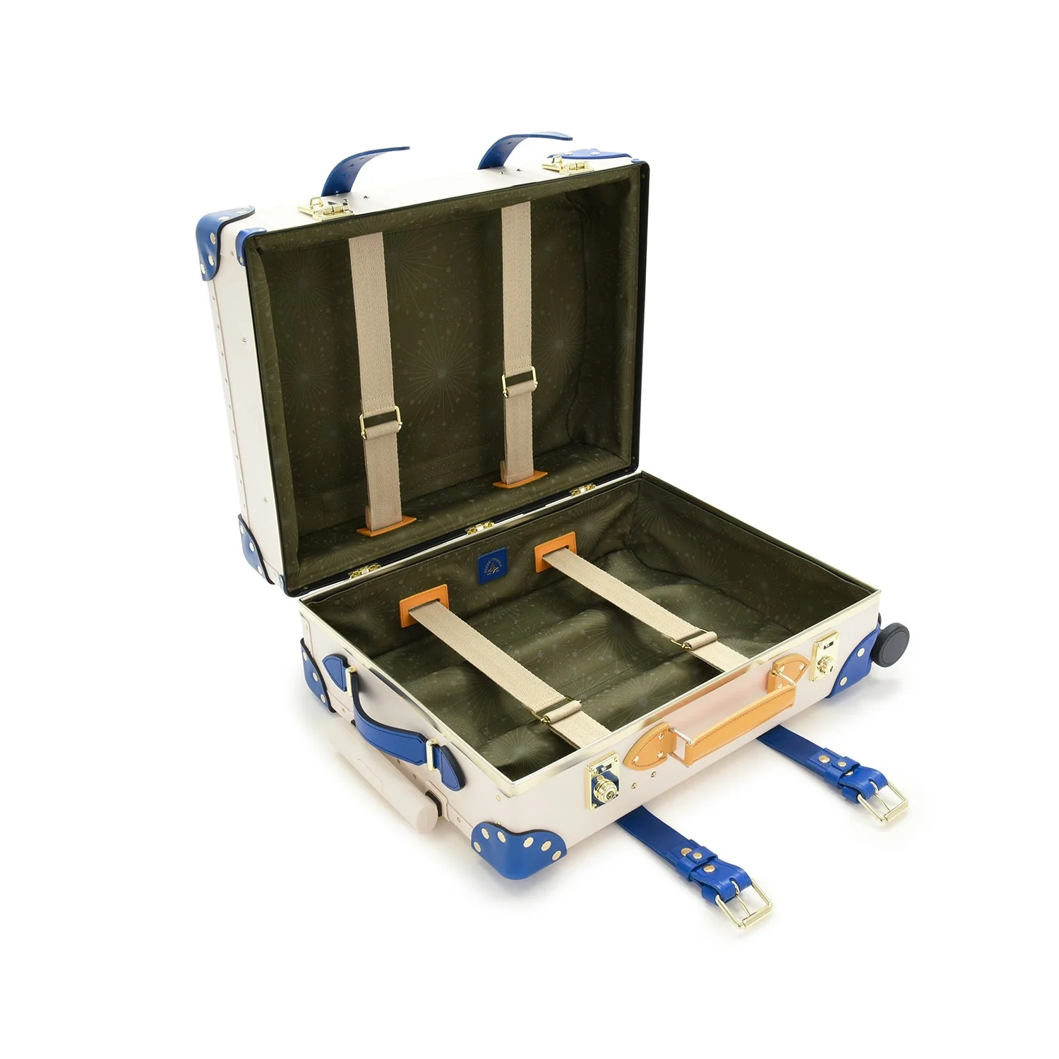 Palm Springs · Carry-On - 4 Wheels | Ivory/Cobalt/Gold - Image 8