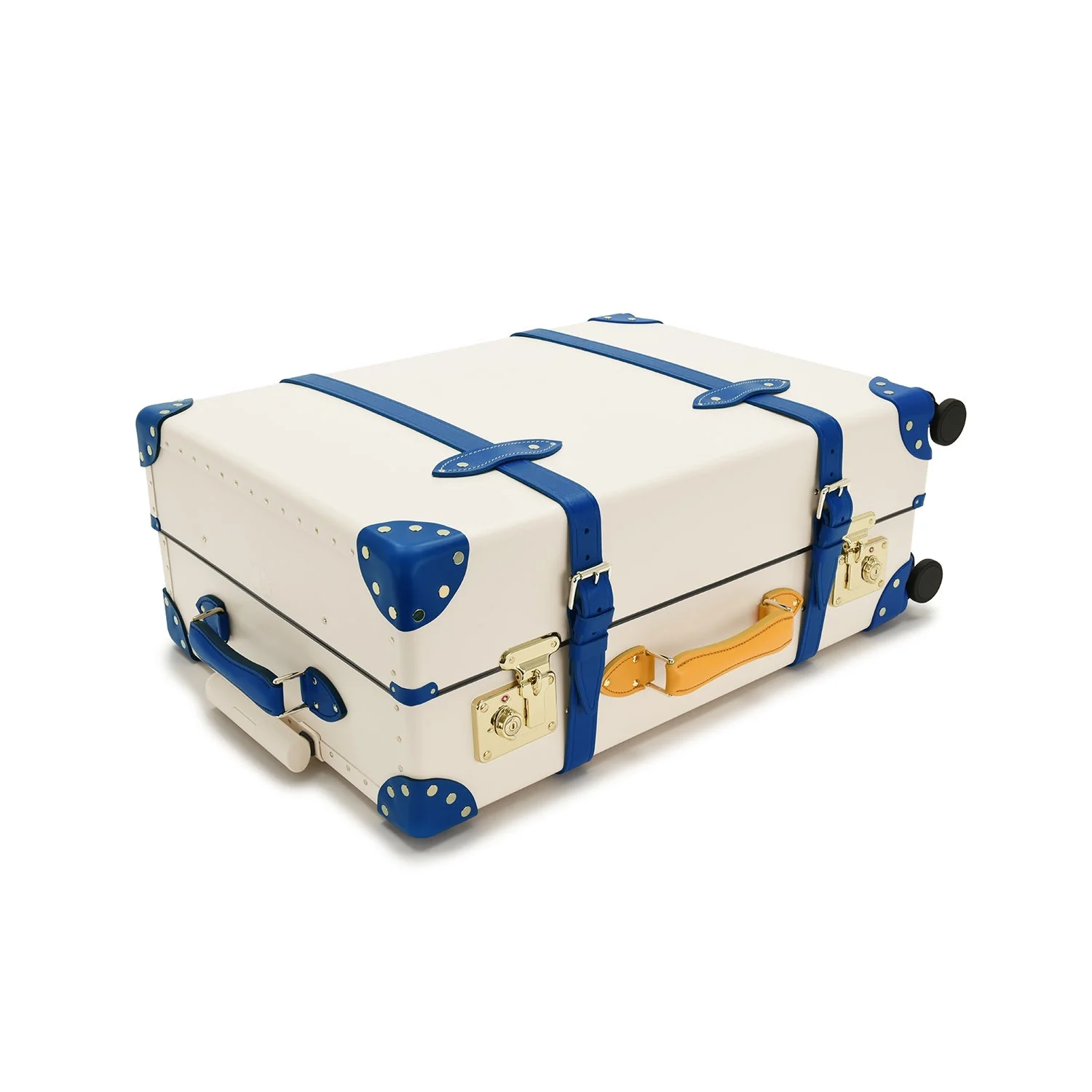 Palm Springs · Large Check-In - 4 Wheels | Ivory/Cobalt/Gold - Image 4