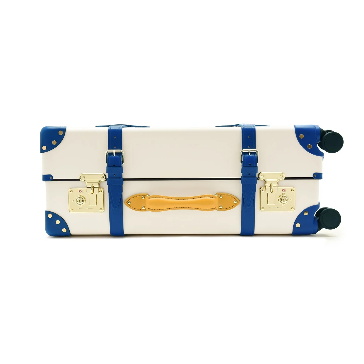 Palm Springs · Large Check-In - 4 Wheels | Ivory/Cobalt/Gold - Image 5