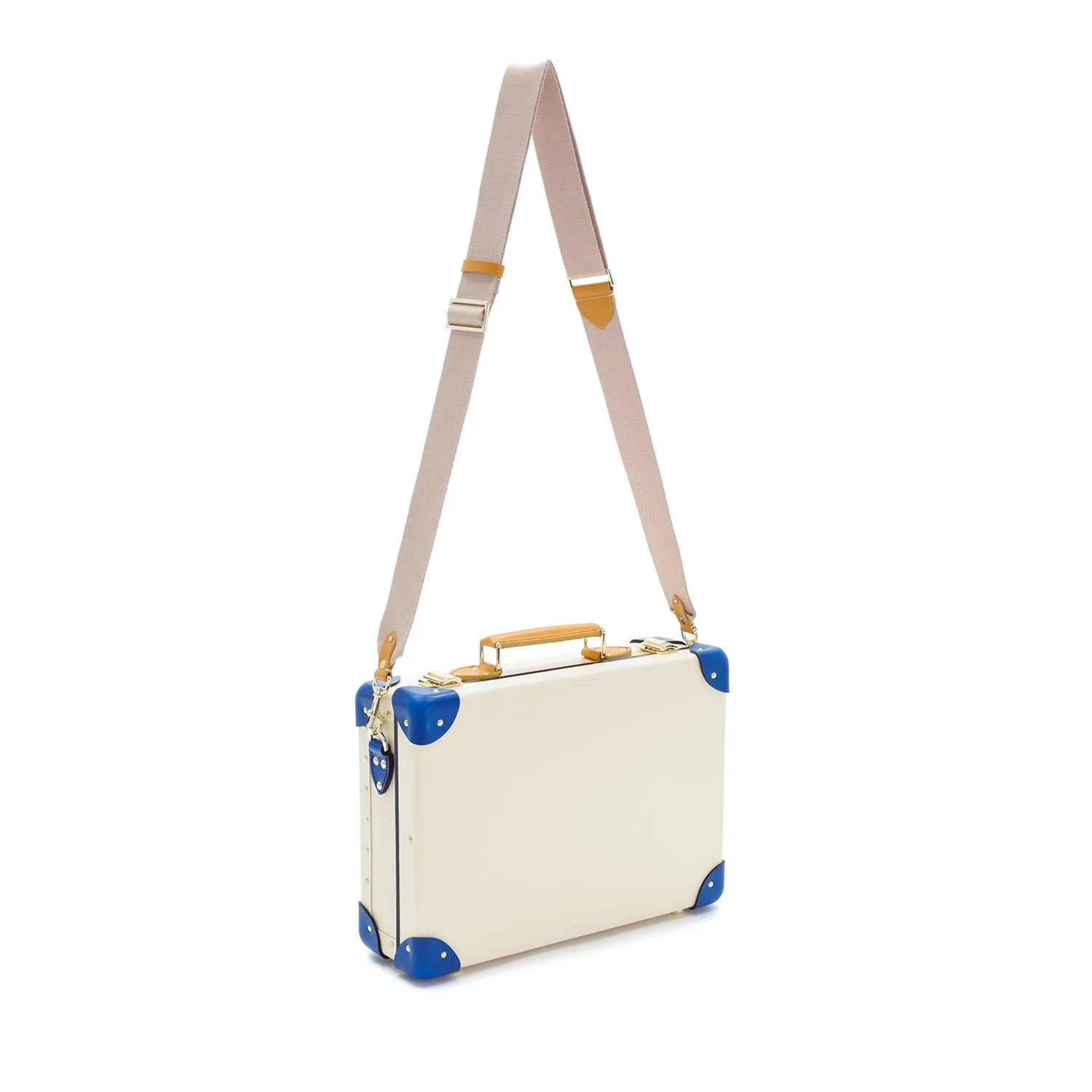 Palm Springs · Small Attaché | Ivory/Cobalt/Gold - Image 4