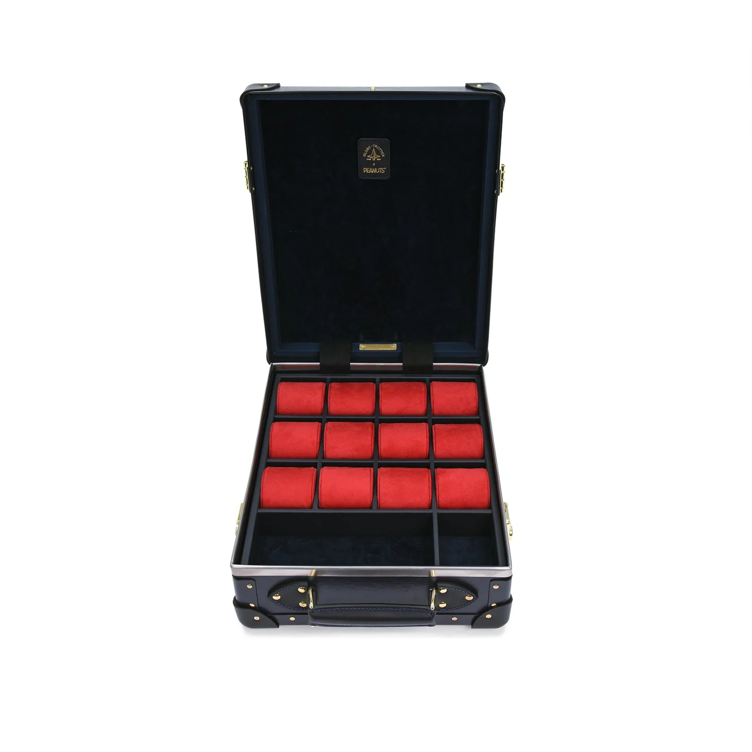 Peanuts · 12-Slot Watch Case | Navy/Navy/Gold - Image 4
