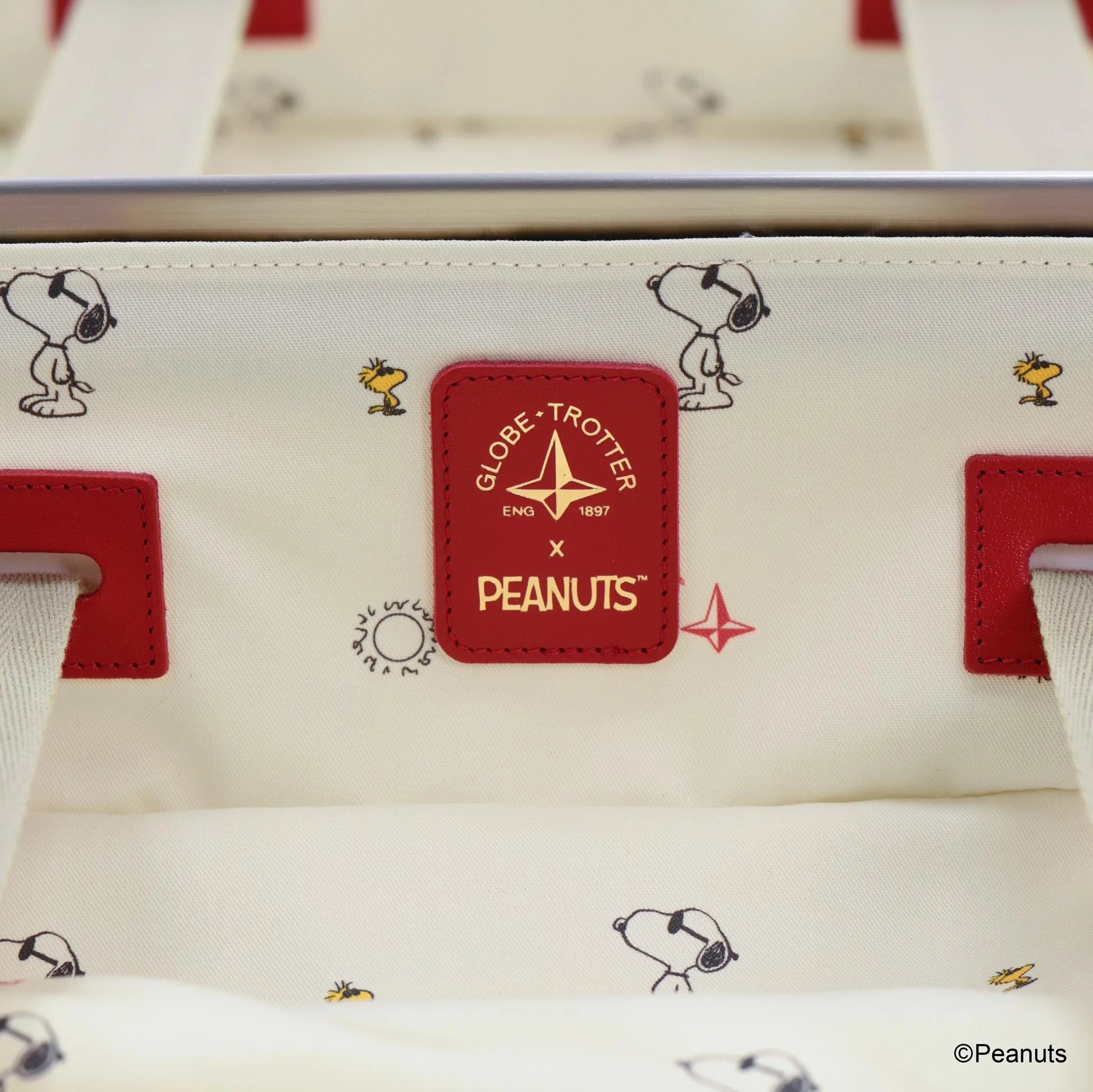Peanuts · Carry-On - 4 Wheels | Ivory/Red/Gold - Image 11