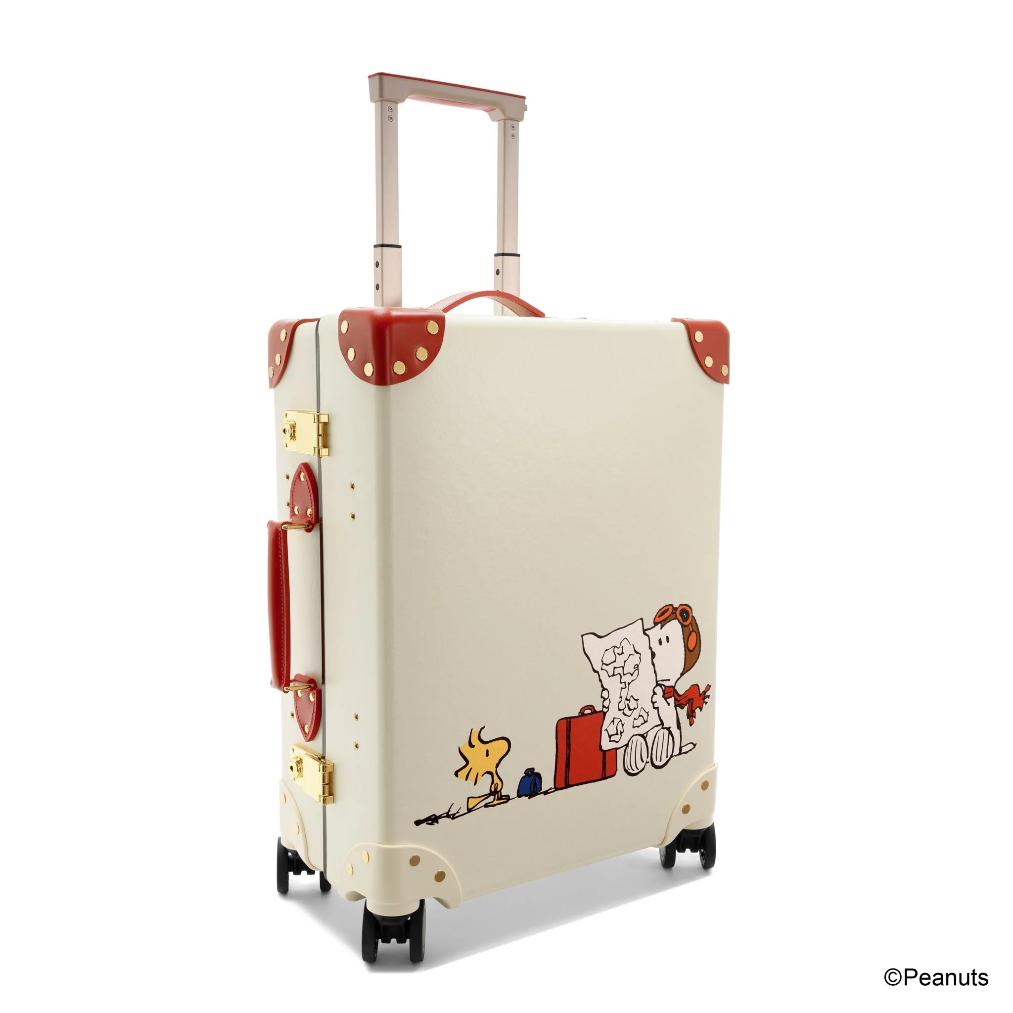 Peanuts · Carry-On - 4 Wheels | Ivory/Red/Gold - Image 3