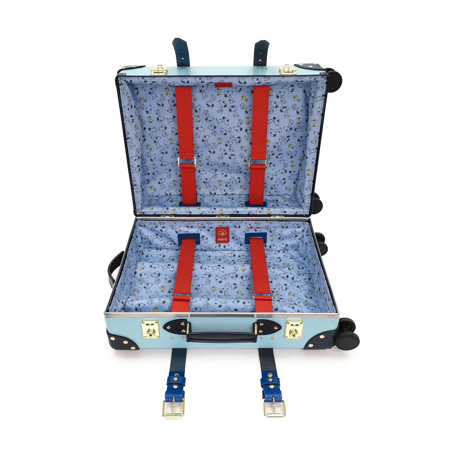 Peanuts · Carry-On - 4 Wheels | Pastel Blue/Red/Gold - Image 7