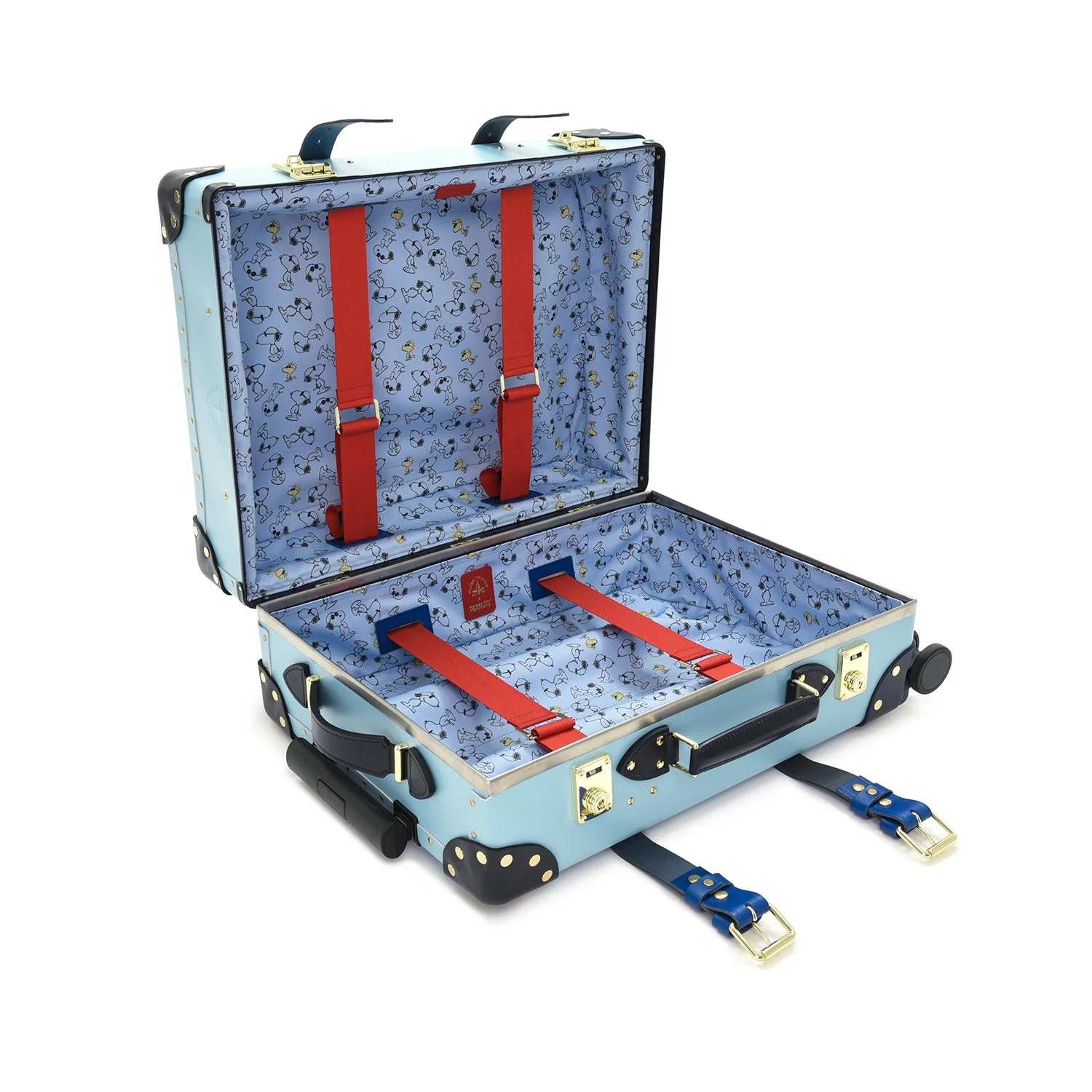 Peanuts · Carry-On - 4 Wheels | Pastel Blue/Red/Gold - Image 8