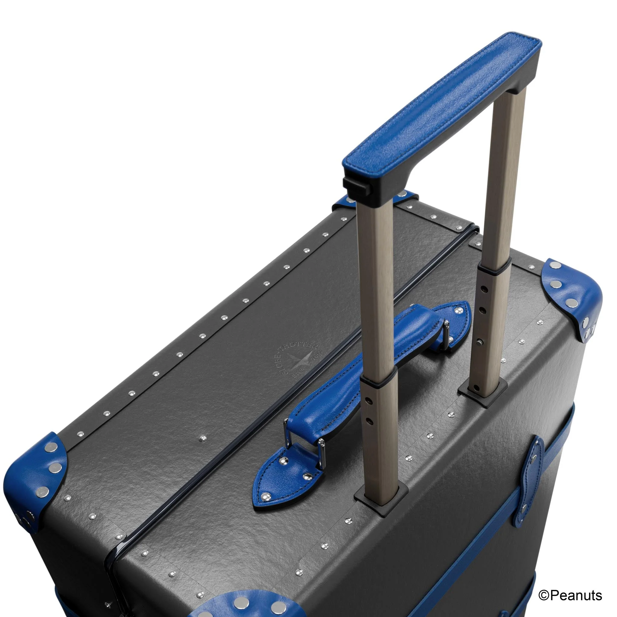 Peanuts · Large Check-In - 4 Wheels | Charcoal/Cobalt/Chrome - Image 8