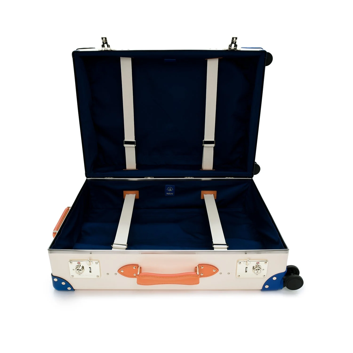 Peanuts · Large Check-In - 4 Wheels | Ivory/Cobalt/Gold - Image 7
