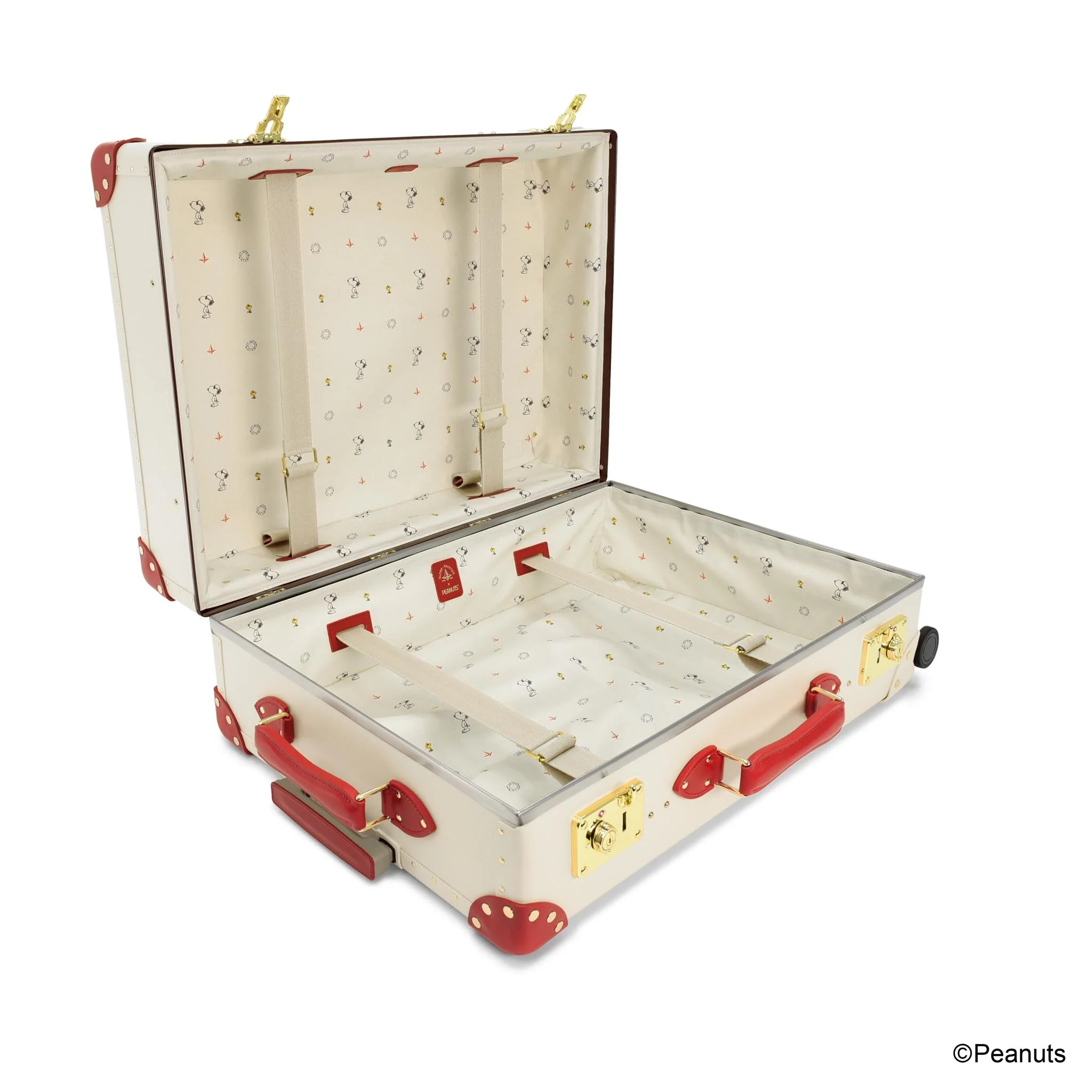 Peanuts · Large Check-In - 4 Wheels | Ivory/Red/Gold - Image 9
