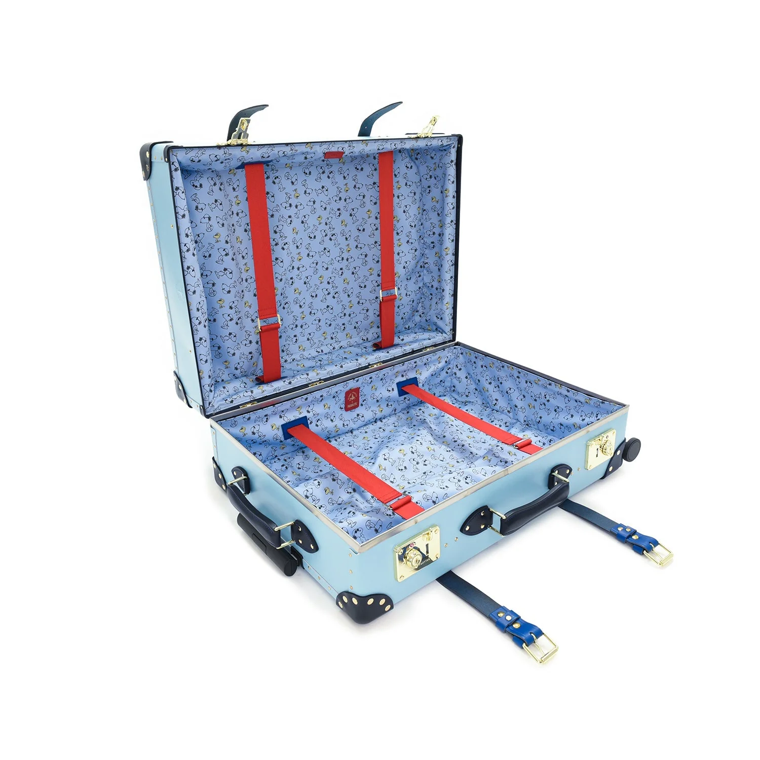 Peanuts · Large Check-In - 4 Wheels | Pastel Blue/Red/Gold - Image 8