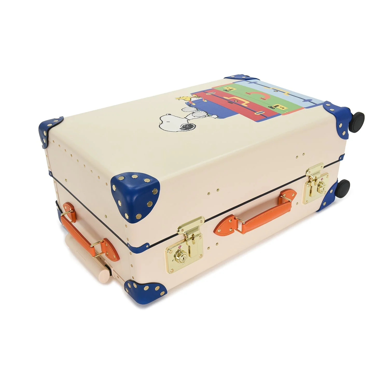 Peanuts · Medium Check-In - 4 Wheels | Ivory/Cobalt/Gold - Image 4