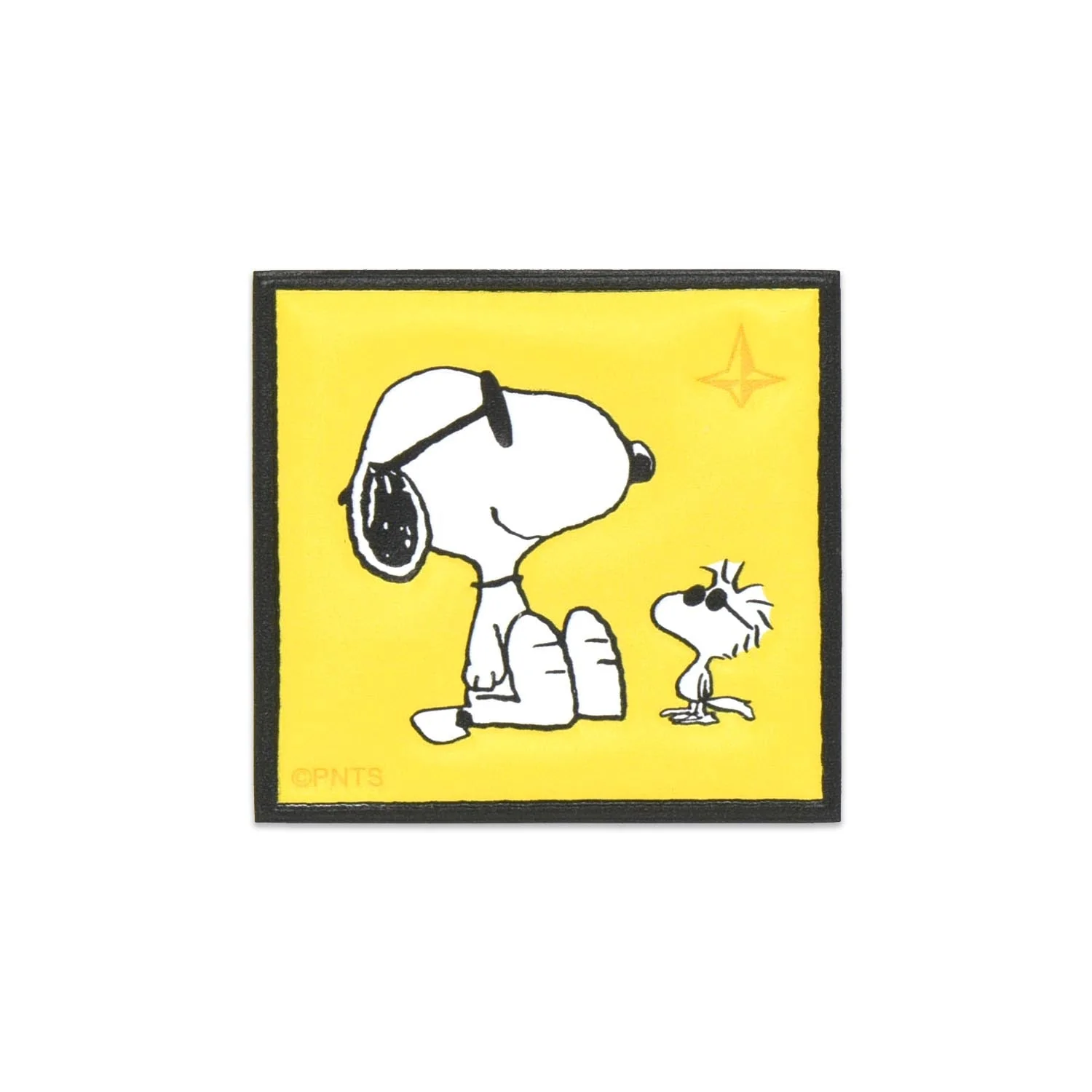 Peanuts · Leather Sticker | Yellow