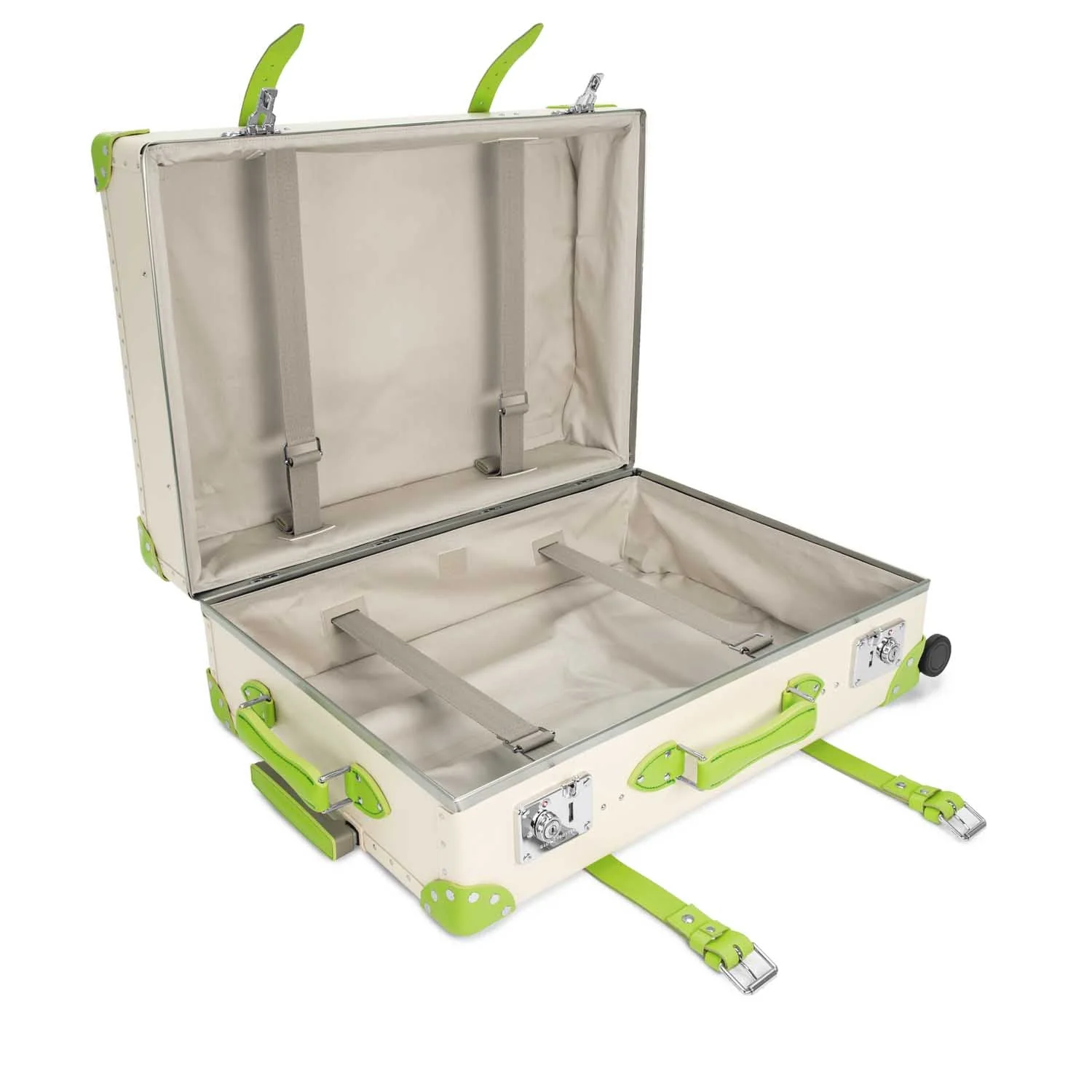 Centenary · Large Check-In - 4 Wheels | Ivory/Parrot Green/Chrome - Image 8