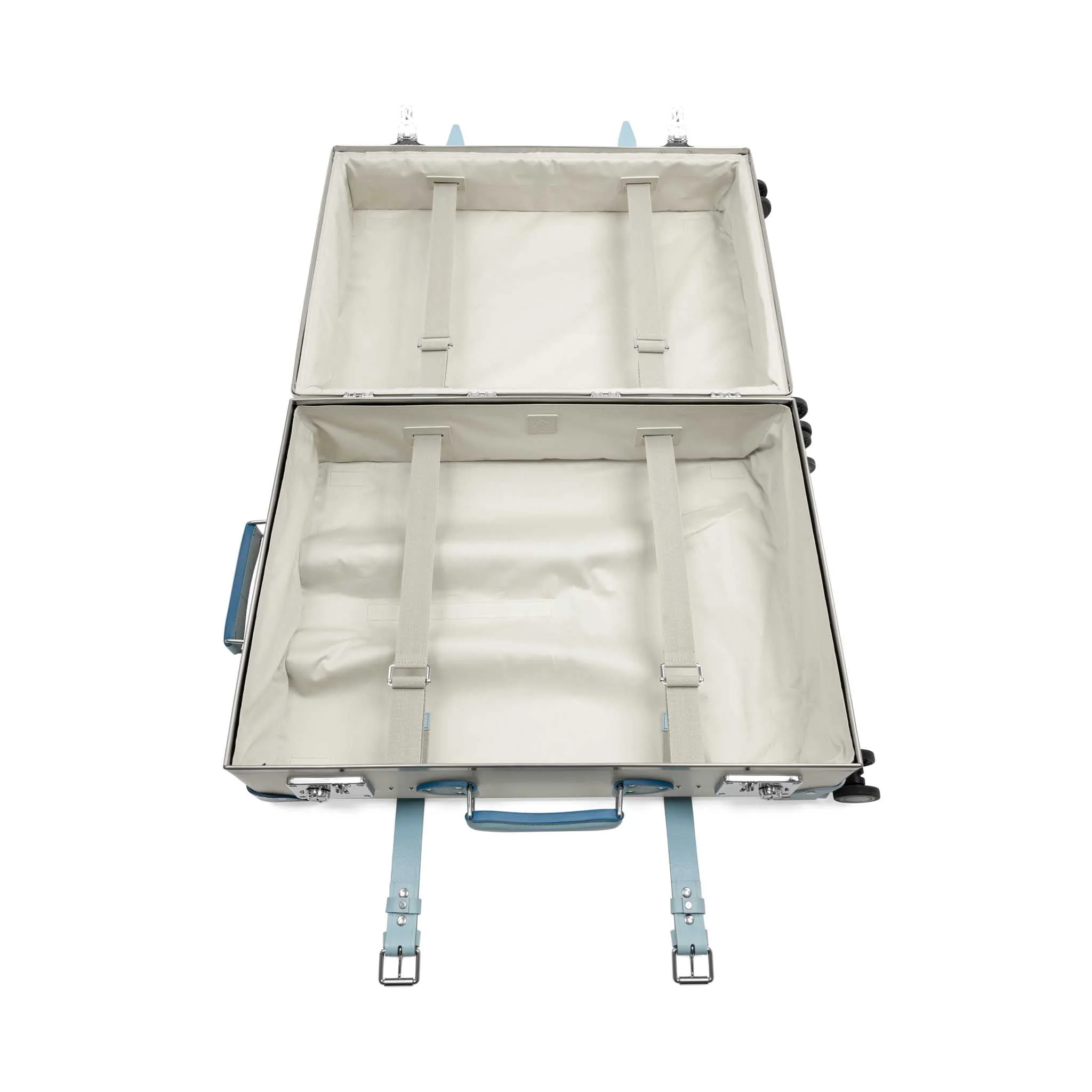 Centenary · Large Check-In - 4 Wheels | Ivory/Pastel Blue/Chrome - Image 8