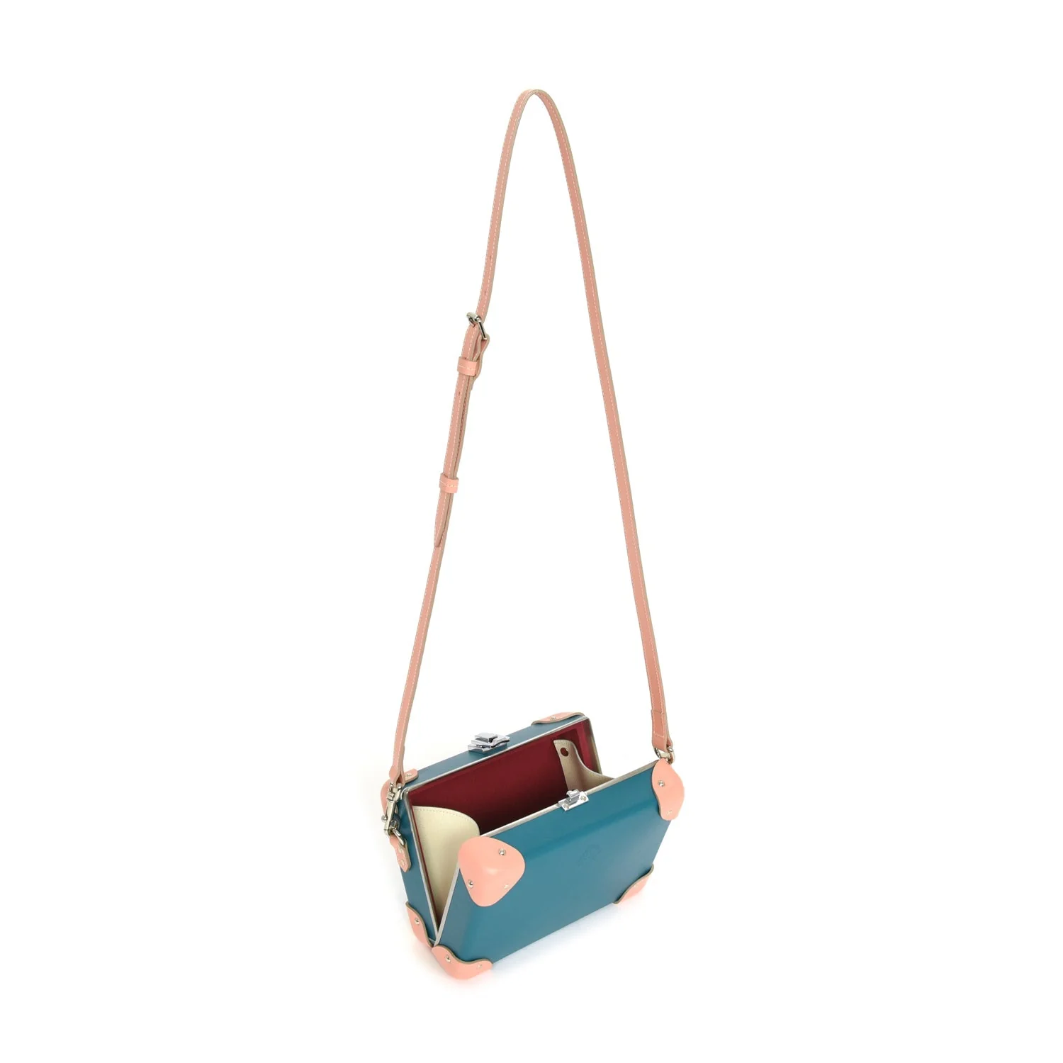 Centenary · Miniature Case | Peacock Blue/Desert Rose/Chrome