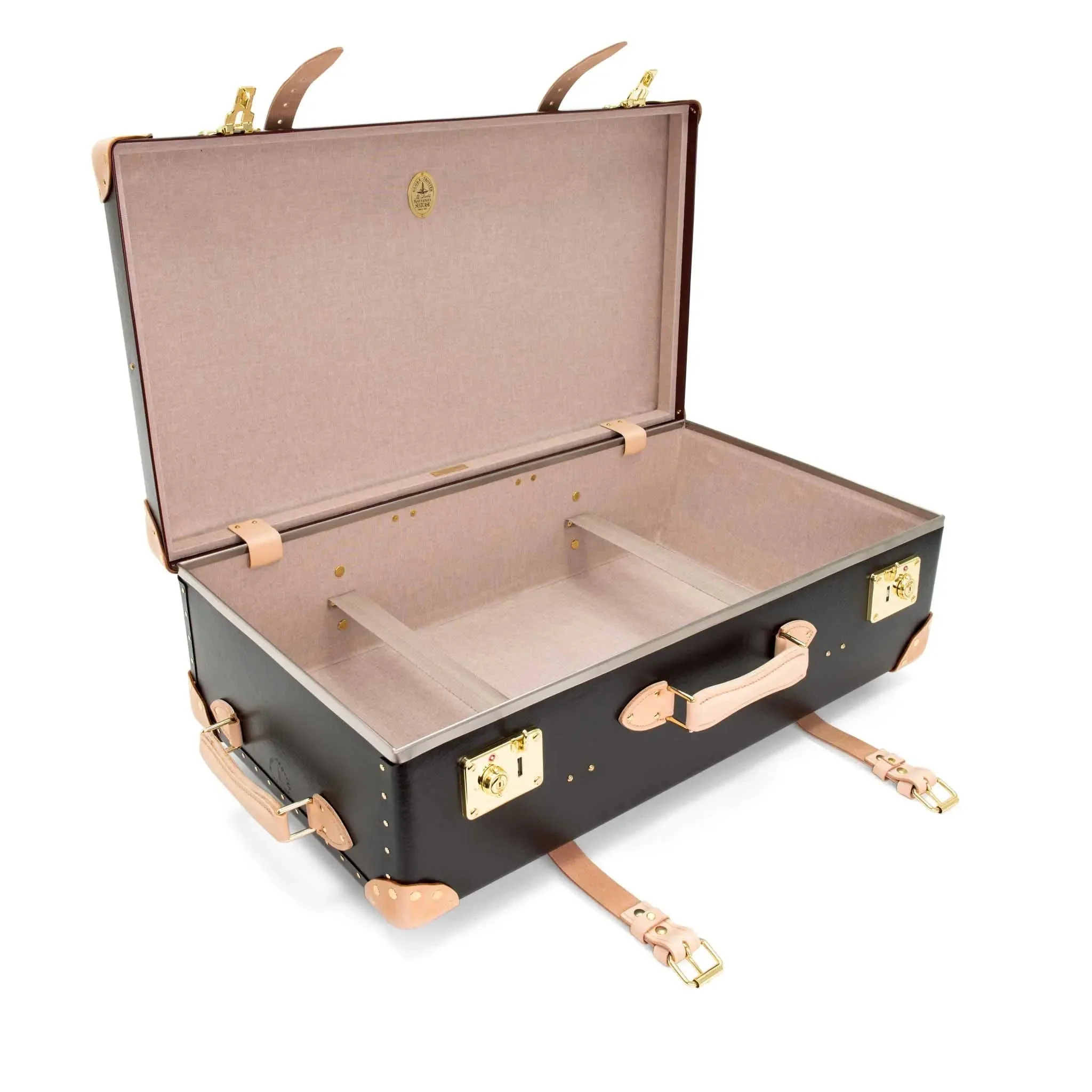 Safari · Large Check-In - 2 Wheels | Brown/Natural/Gold - Image 8