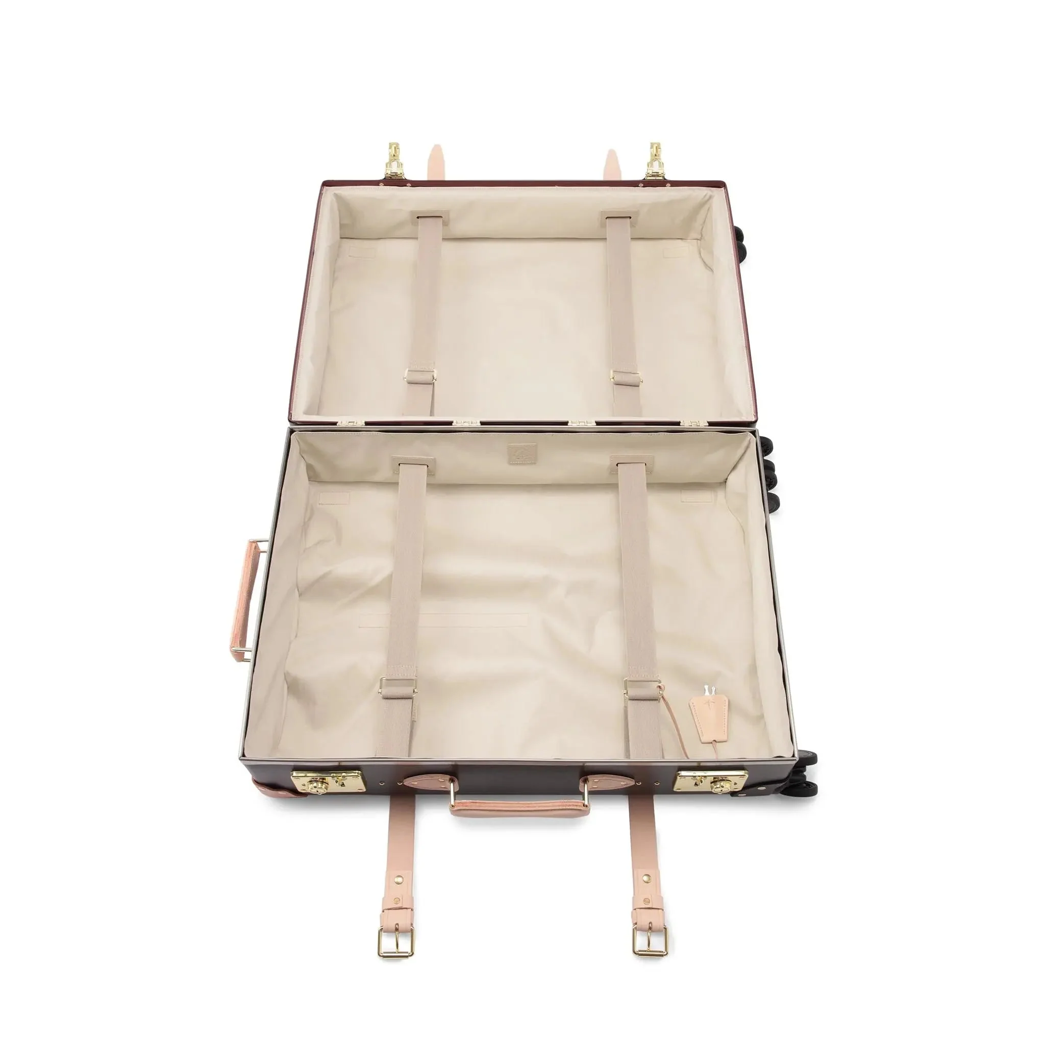 Safari · Large Check-In - 4 Wheels | Brown/Natural/Gold - Image 8