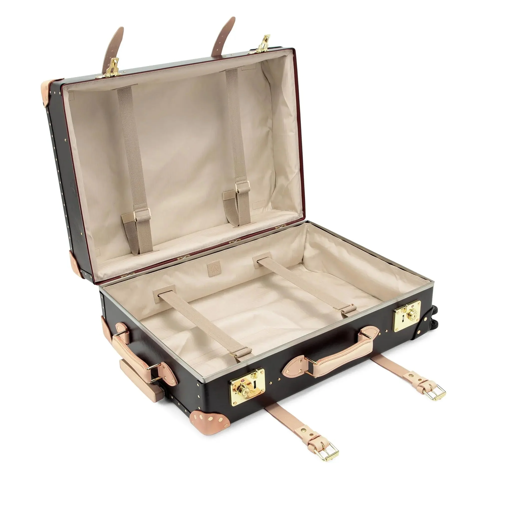 Safari · Large Check-In - 4 Wheels | Brown/Natural/Gold - Image 9