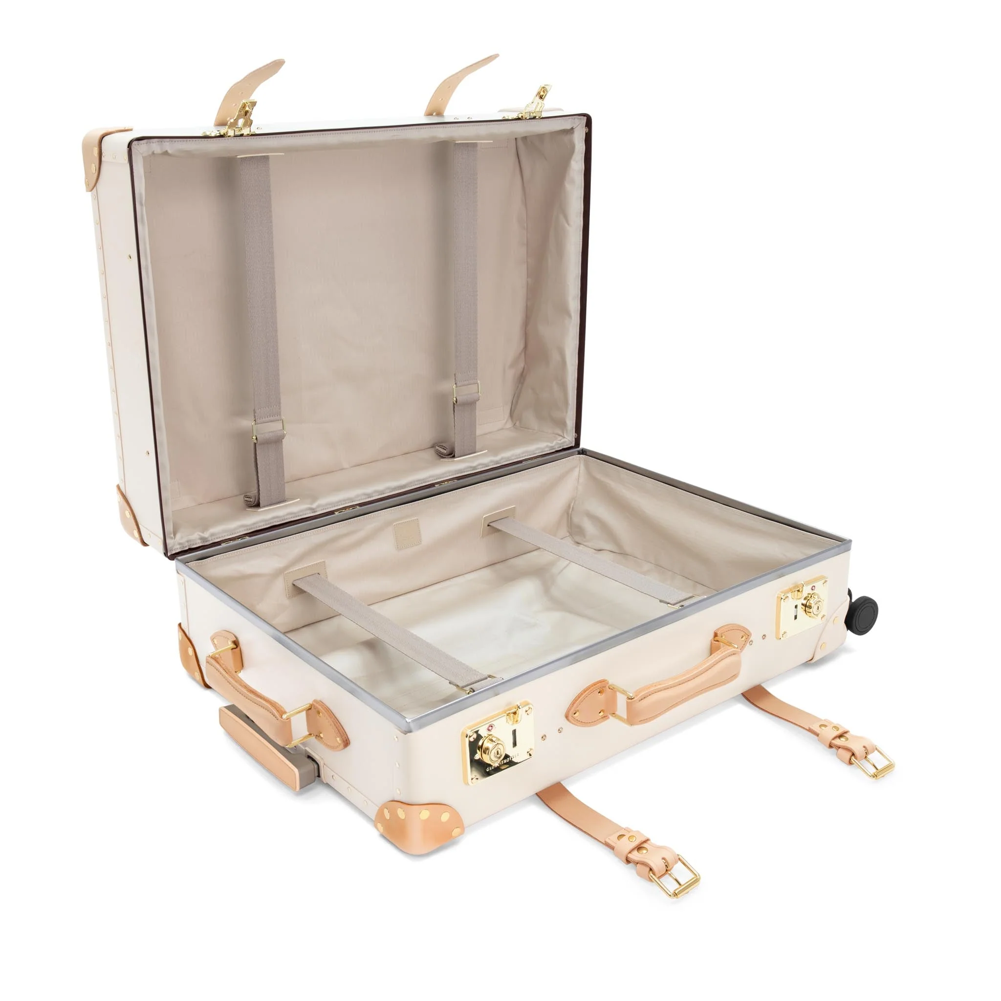 Safari · Large Check-In - 4 Wheels | Ivory/Natural/Gold - Image 8