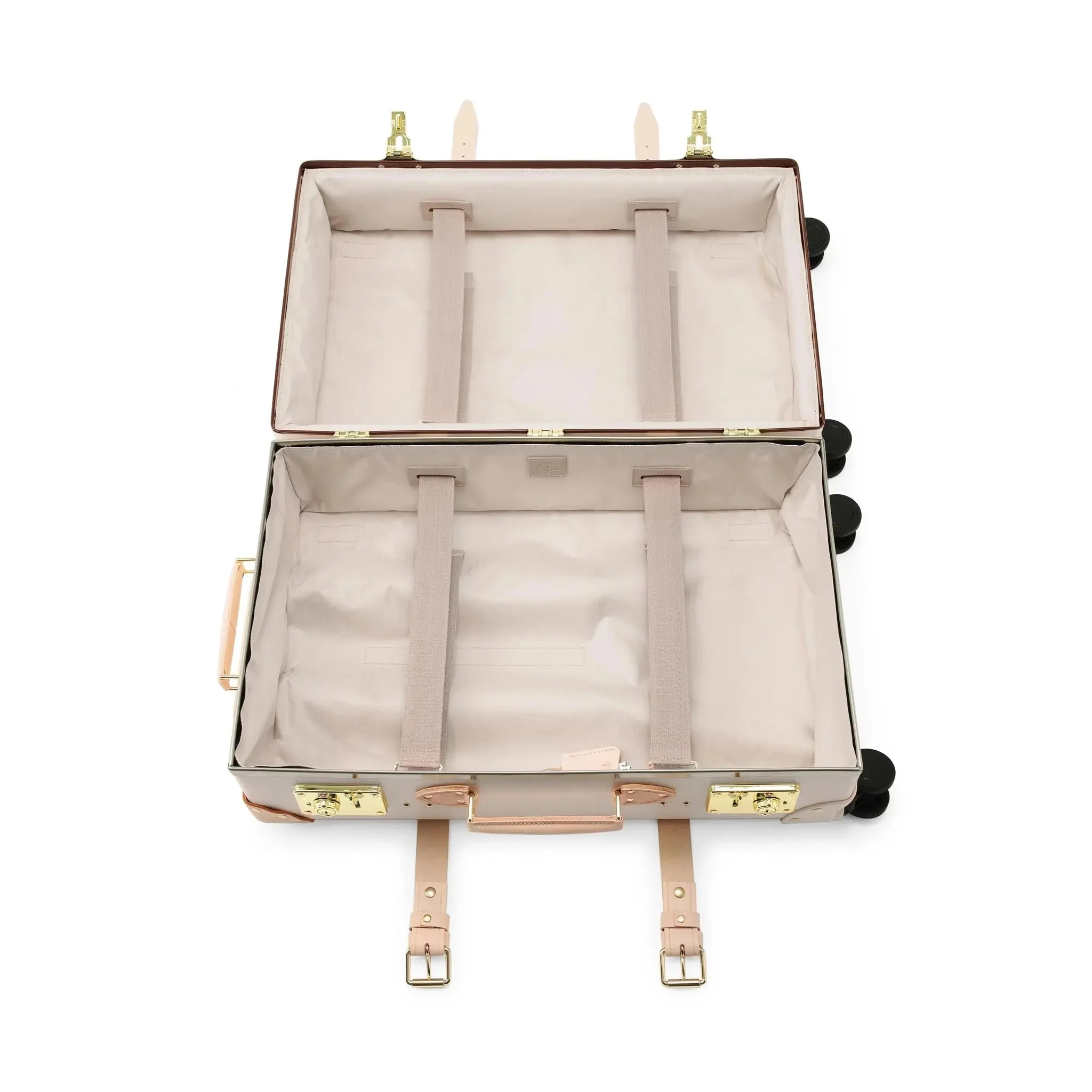 Safari · Medium Check-In - 4 Wheels | Ivory/Natural/Gold - Image 8