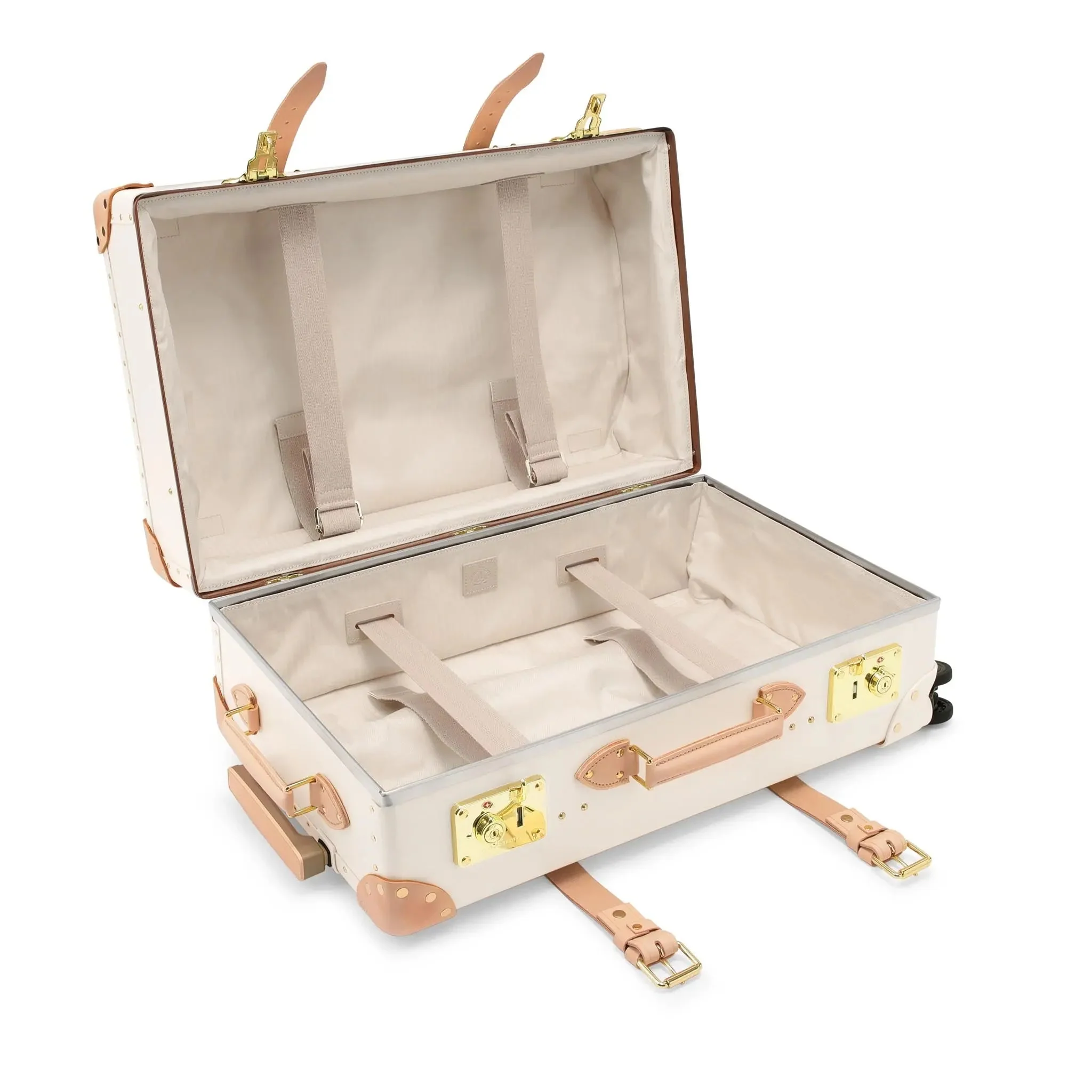 Safari · Medium Check-In - 4 Wheels | Ivory/Natural/Gold - Image 9