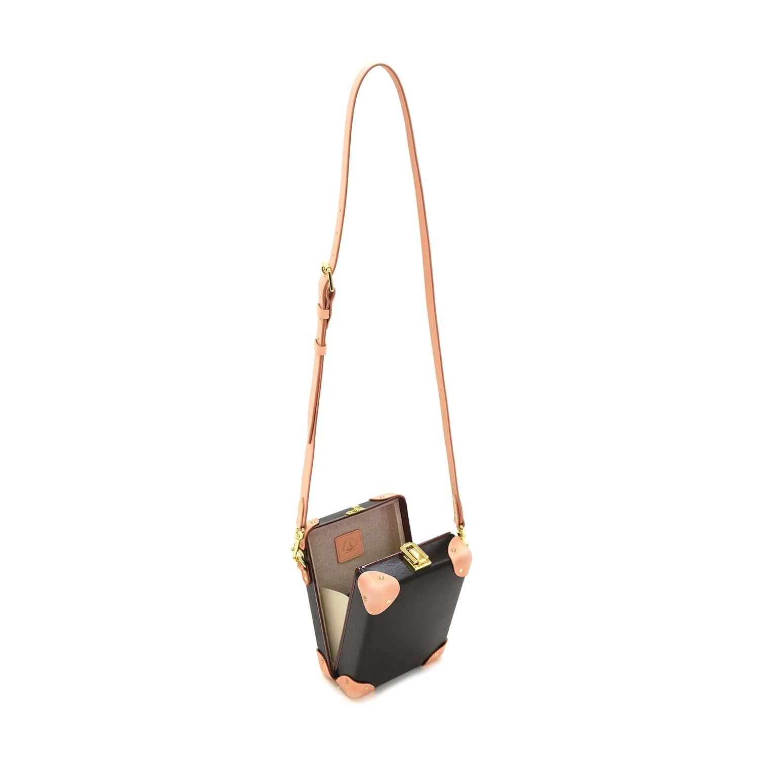Safari · Messenger Case | Brown/Natural/Gold