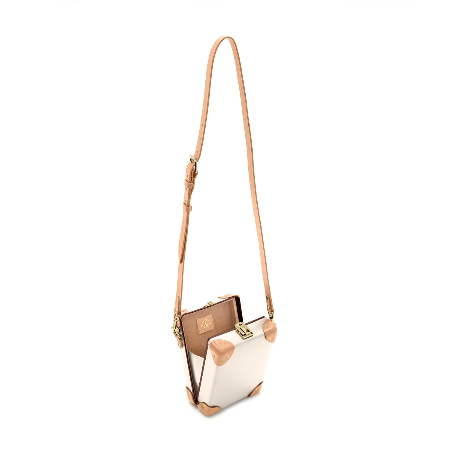 Safari · Messenger Case | Ivory/Natural/Gold