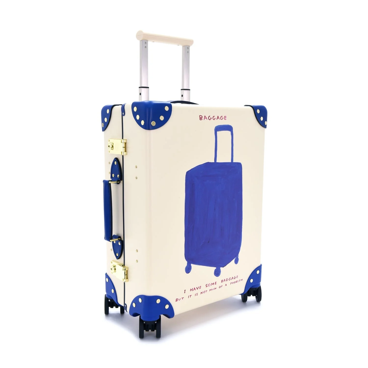 Shrigley · Carry-On - 4 Wheels | Ivory/Cobalt/Gold - Image 4