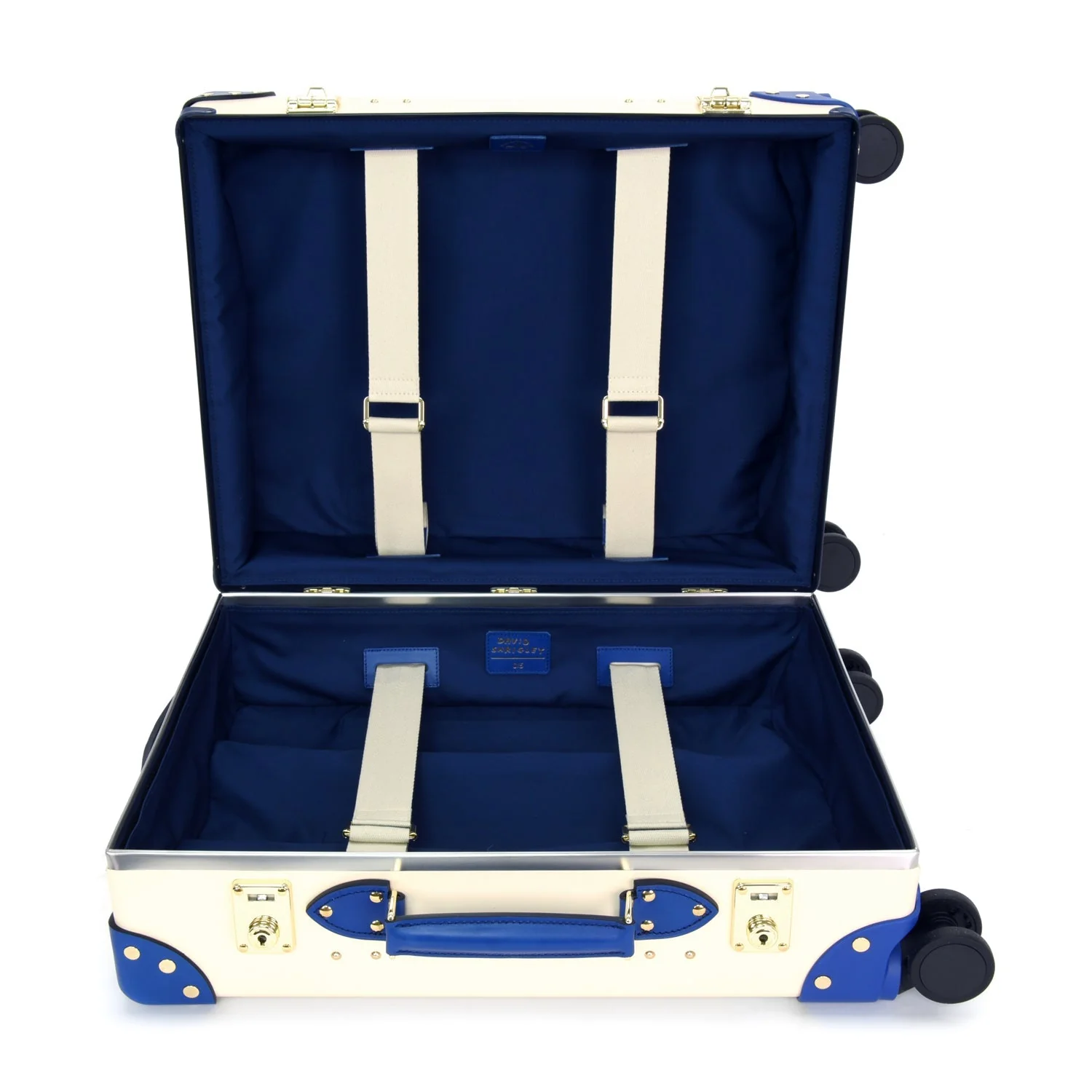 Shrigley · Carry-On - 4 Wheels | Ivory/Cobalt/Gold - Image 3