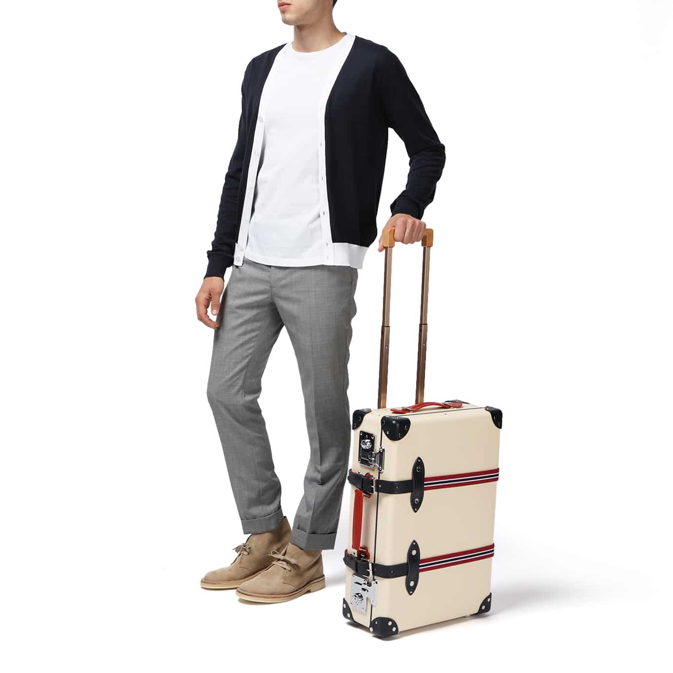 St. Moritz · Carry-On - 2 Wheels | Ivory/Navy/Chrome - Image 8